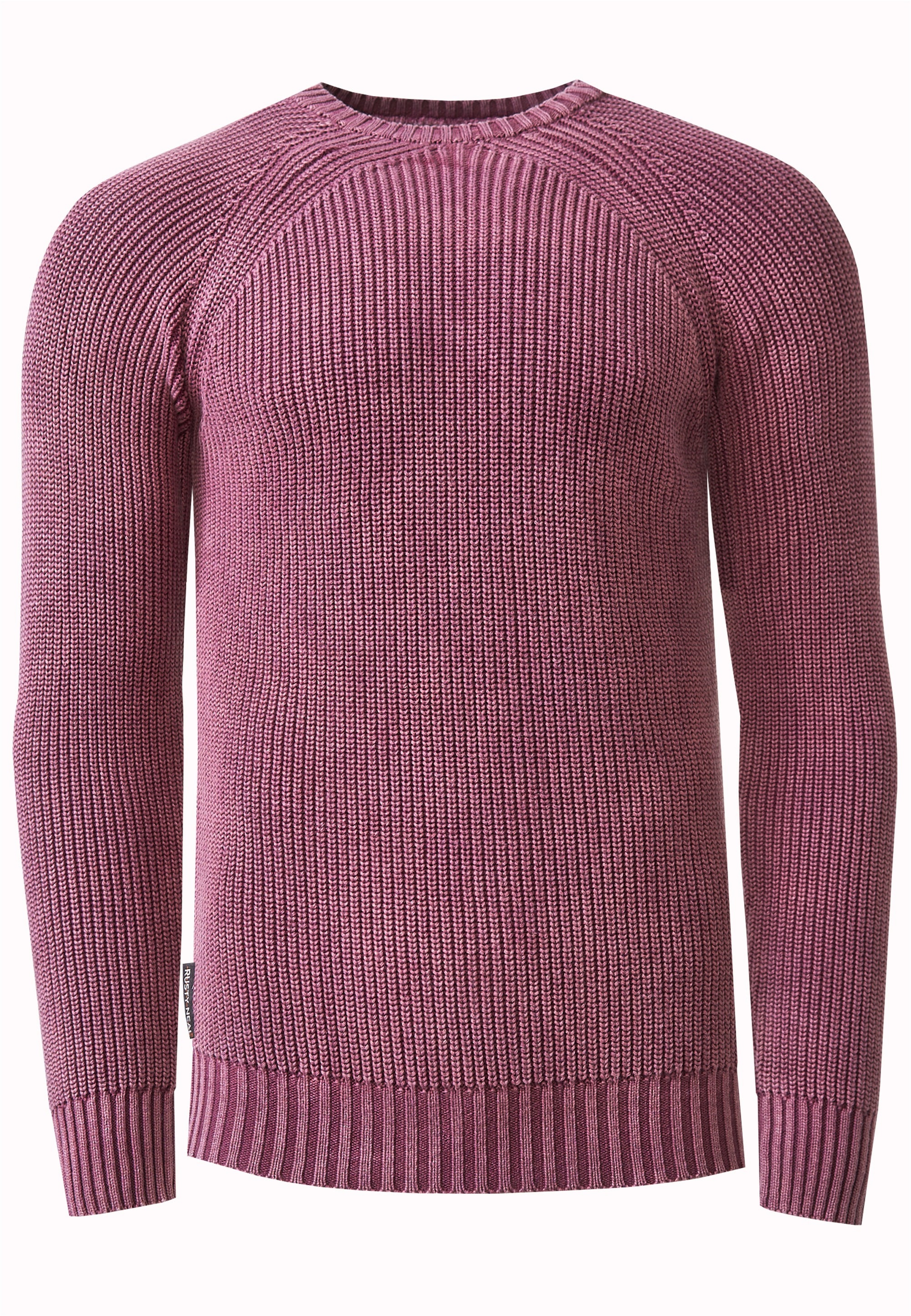Rusty Neal Strickpullover, im einfarbigen Design