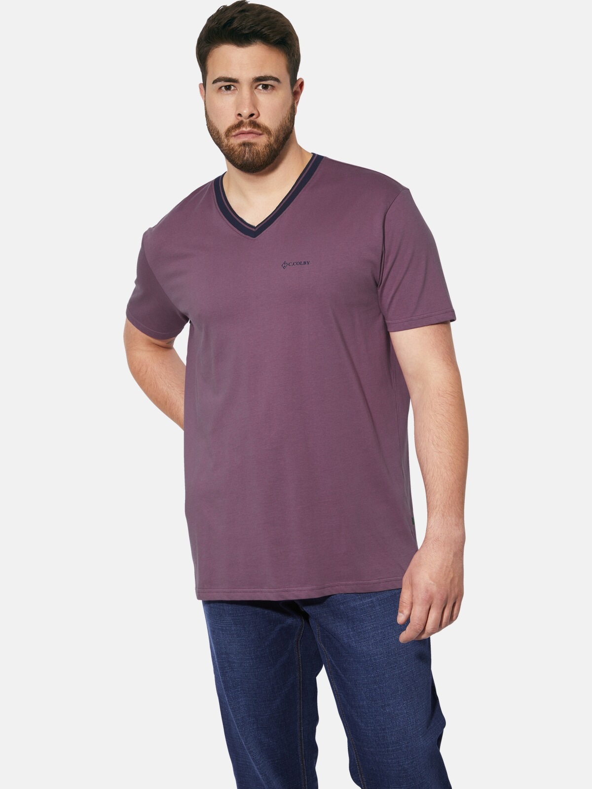 Charles Colby T-Shirt »Doppelpack T-Shirt EARL EDELEY«, (2 tlg.)