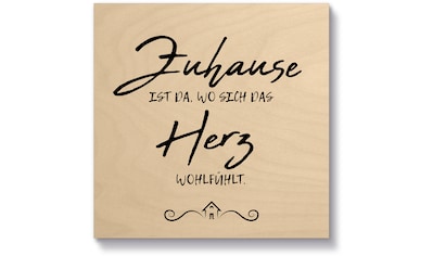 Artland Holzbild »Zuhause III«, Sprüche & Texte, (1 St.) kaufen
