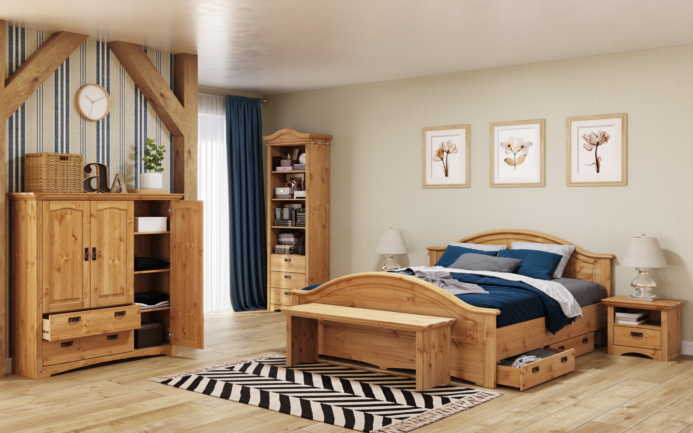 OTTO home Wäscheschrank "Konrad" 2 Breiten: 94/133 cm H/T ca. 132/39 cm, au günstig online kaufen