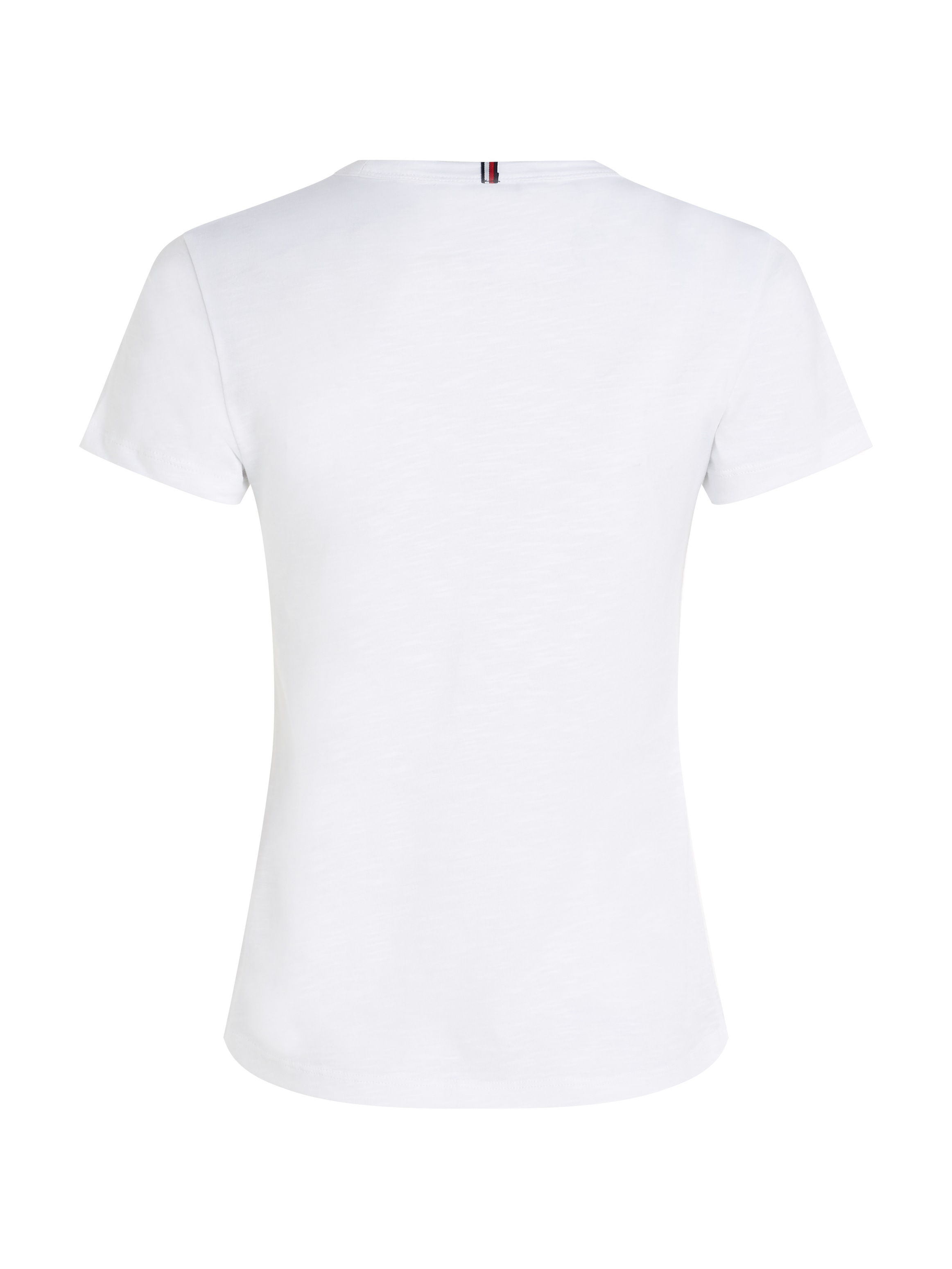 Tommy Hilfiger Rundhalsshirt »1985 SLIM SLUB C-NK SS«, mit Logostickerei