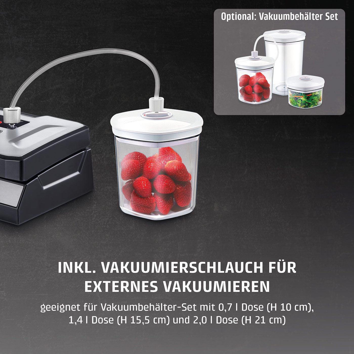 Caso Vakuumierer »VC100« 120 W Inkl. 10 gratis Profi-Beutel