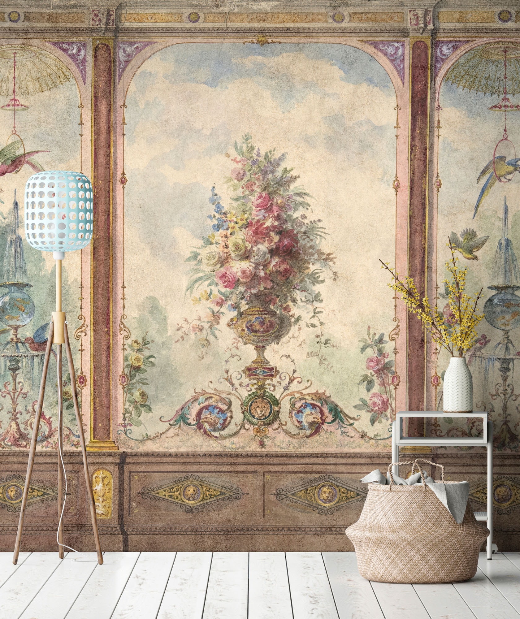 living walls Fototapete »Walls by Patel 5 Fototapete Rundbogen im Vintage-Stil« clean glatt Rundbogen im Vintage-Stil auf 200 g/m² Premium-Vlies