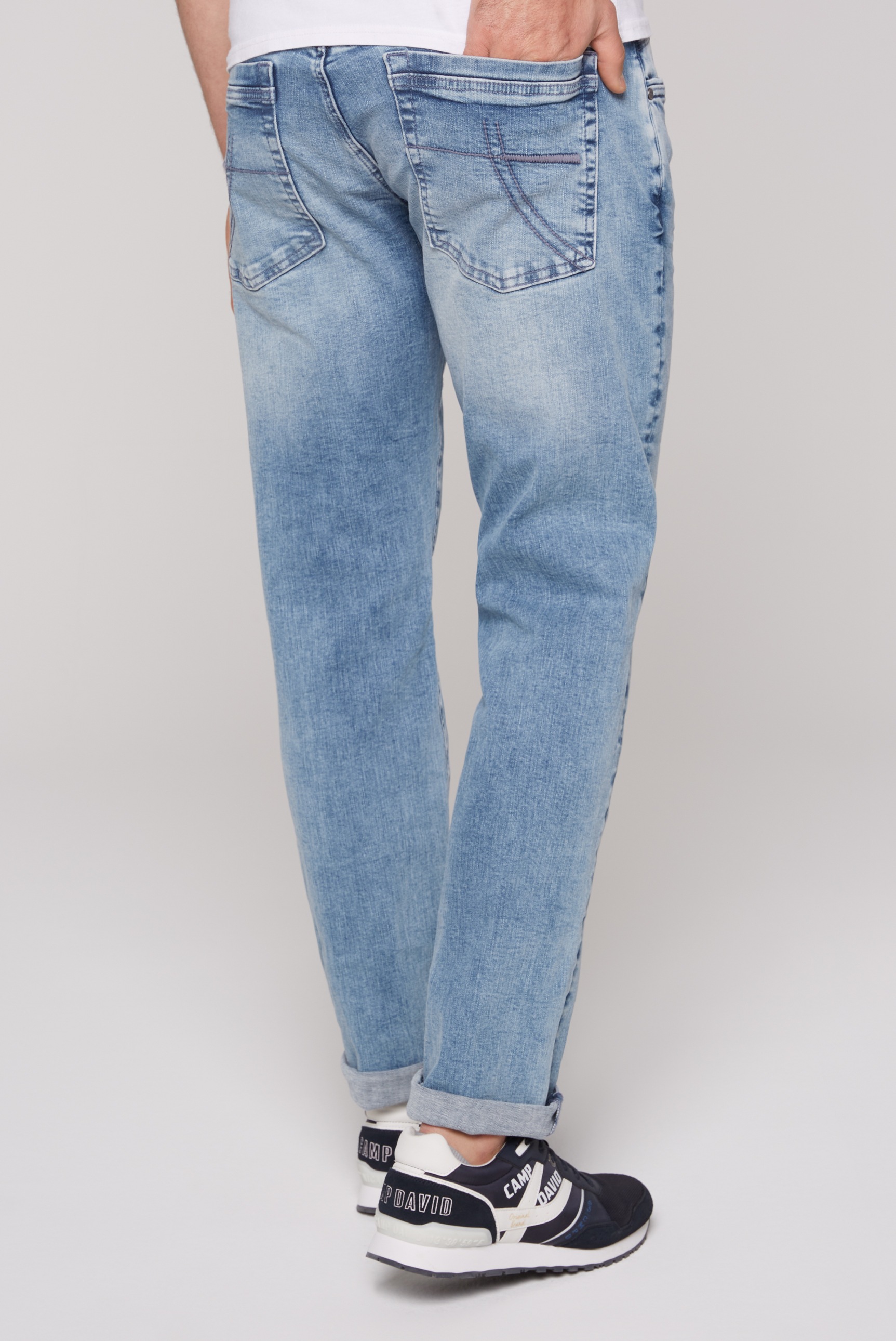 CAMP DAVID Slim-fit-Jeans, mit normaler Leibhöhe