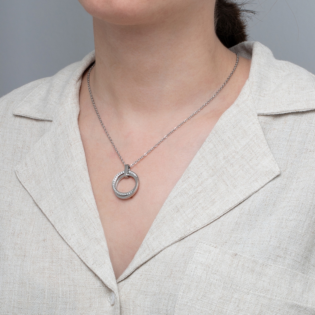 Lotus Kette mit Anhänger »Essentials« mit Glasstein