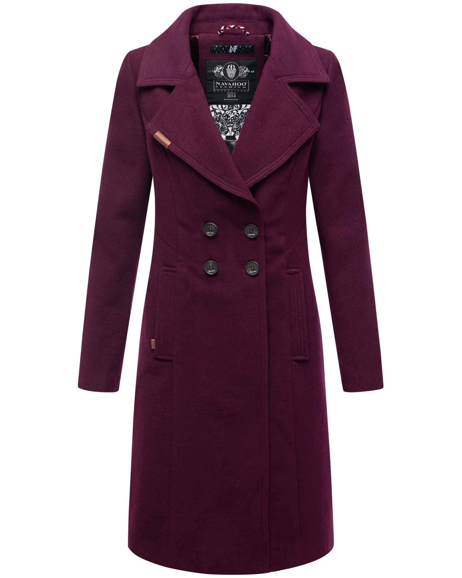 Navahoo Wintermantel "Wooly", edler Damen Trenchcoat in Wollmantel-Optik günstig online kaufen