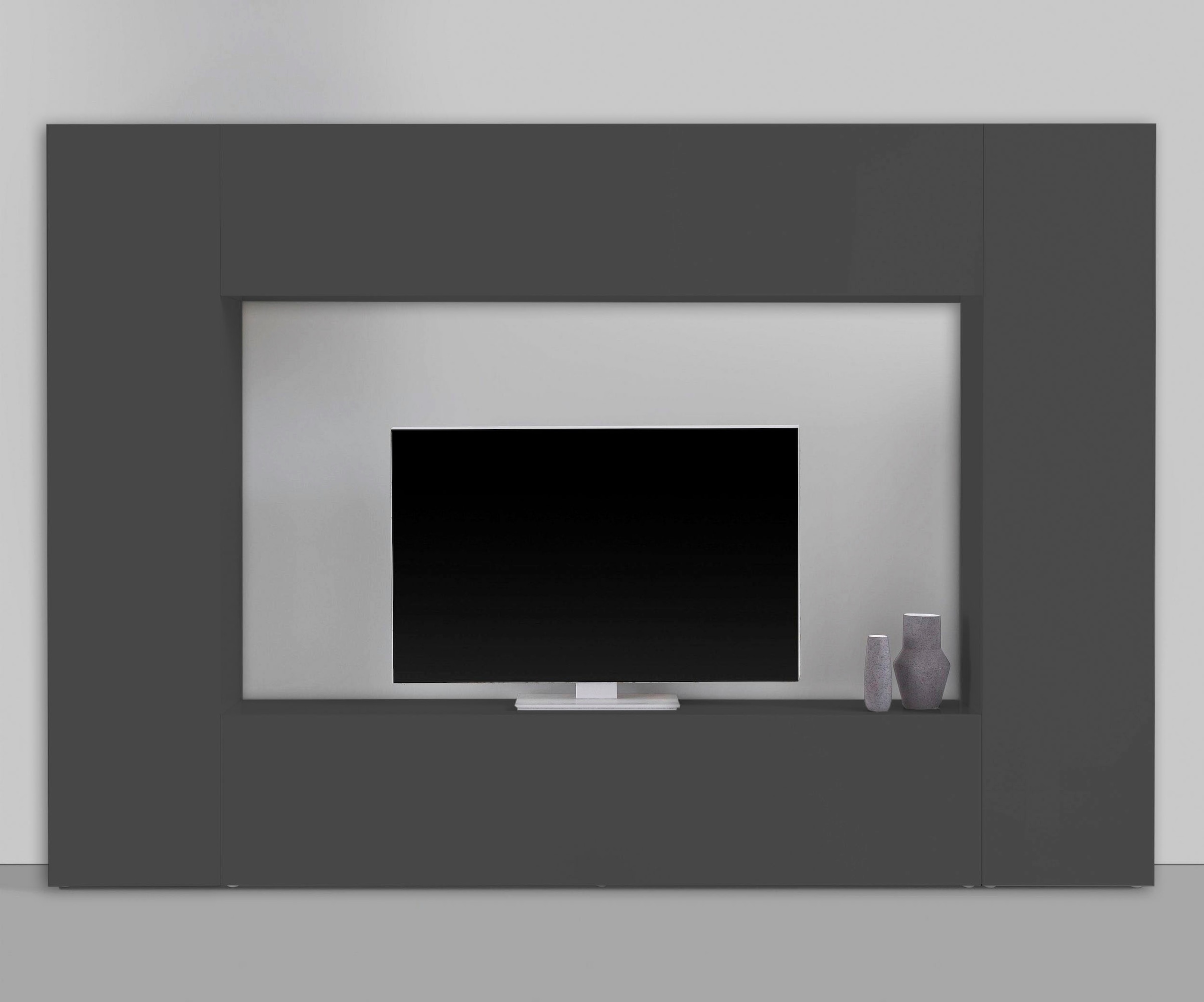 INOSIGN Wohnwand "Maruska" Set, 4 Stk. tlg. Front/ Korpus weiß Hochglanz günstig online kaufen