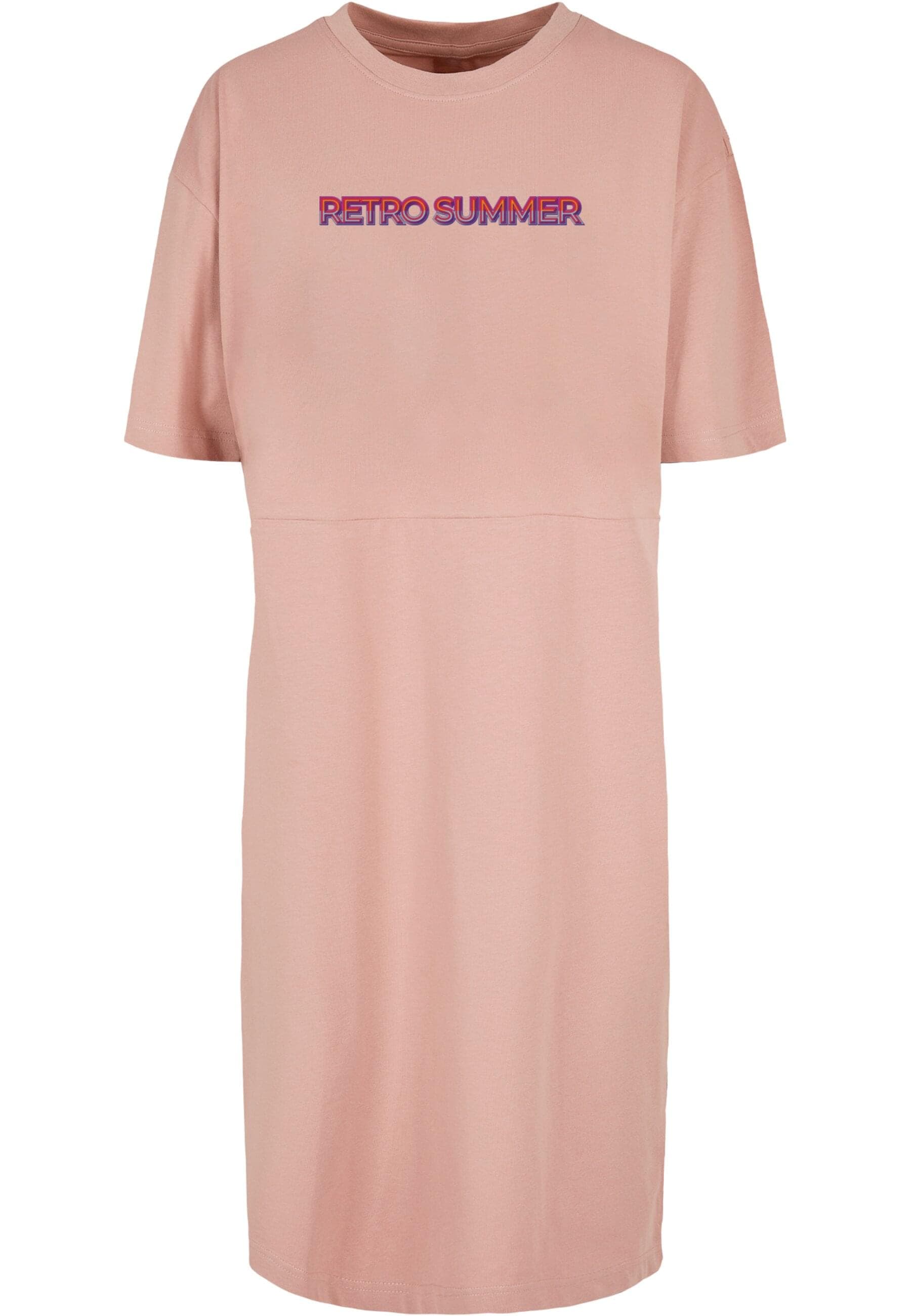 Merchcode Shirtkleid "Merchcode Damen Ladies Summer - Retro Oversized Slit Dress", (1 tlg.)