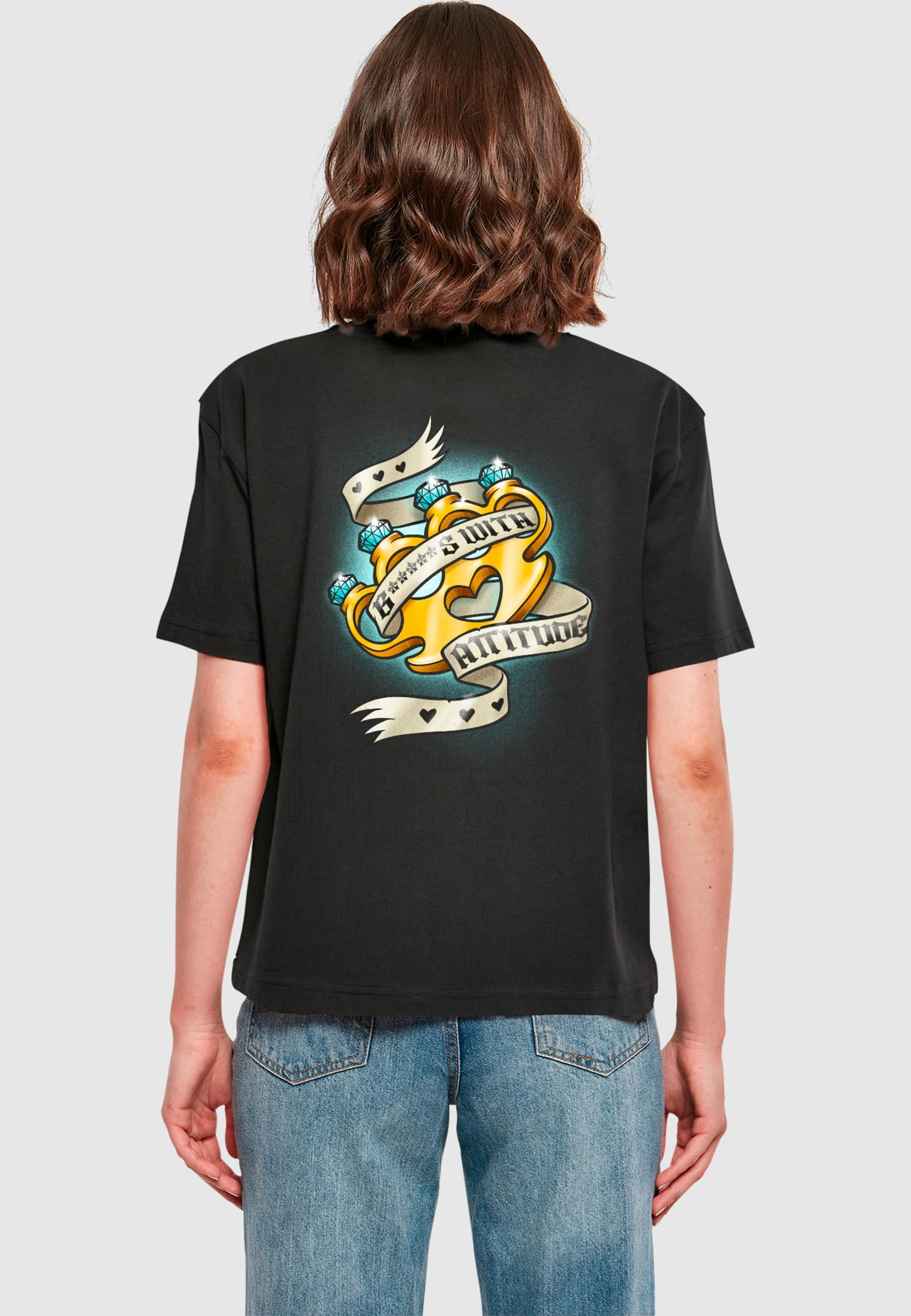 Miss Tee T-Shirt »Miss Tee Damen BWA Tee«, (1 tlg.)