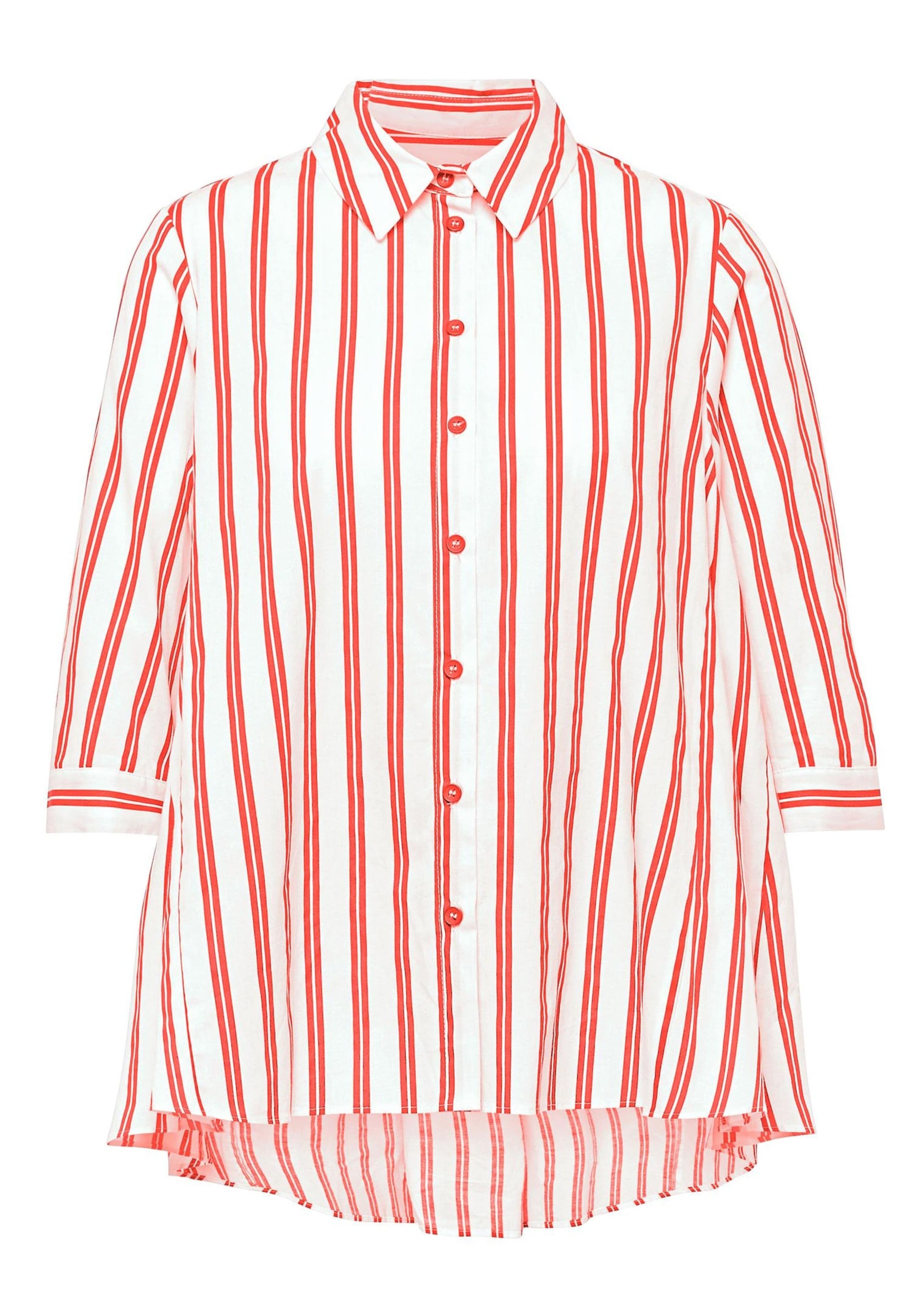 Thumbnail - GOLDNER Kurzarmbluse "Kurzgröße Schlichte Baumwoll-Bluse mit 3/4-Arm" Ohne