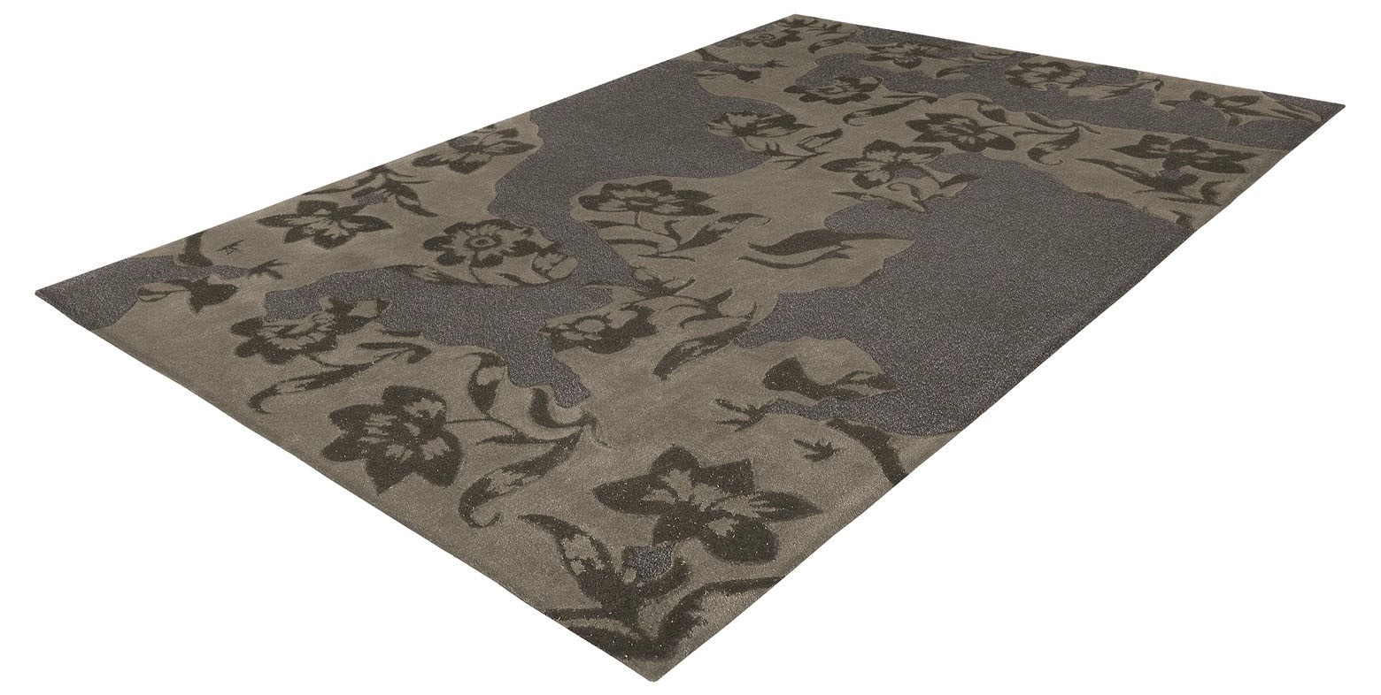 Teppich ARTE ESPINA "Spirit 7302", grau (taupe, grau), B:140cm H:20mm L:200cm, Modal, Teppiche, Teppich, Besonders strapazierfähig und pflegeleicht 2