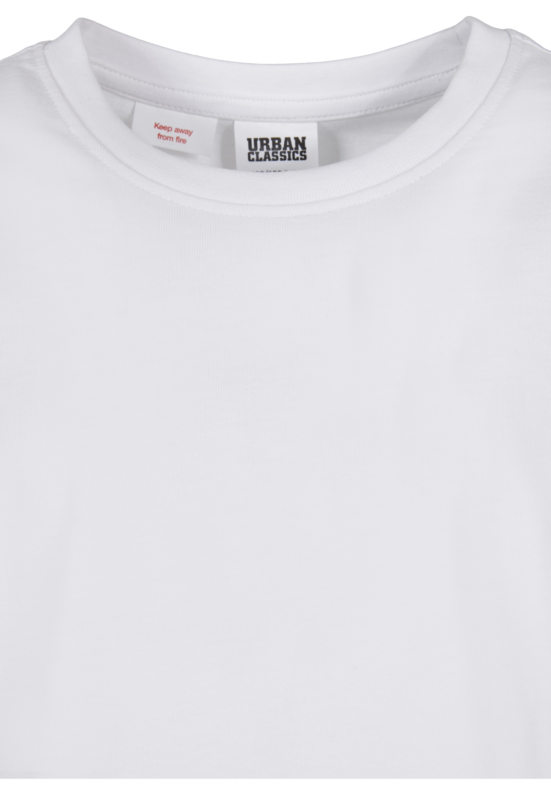 URBAN CLASSICS Kurzarmshirt »Urban Classics Herren Boys Long Shaped Turnup Tee 2-Pack« 1 Stk.