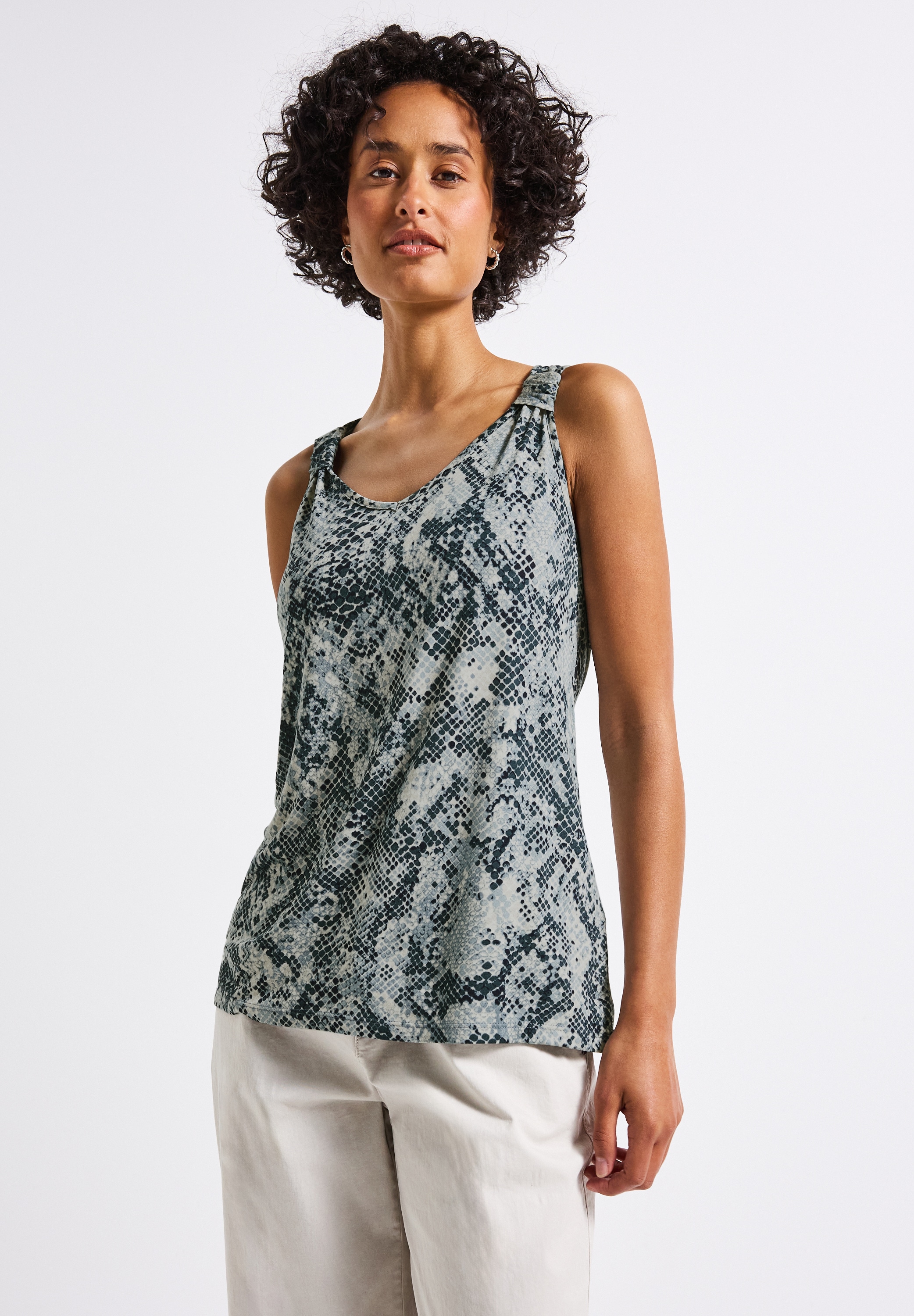 STREET ONE 2-in-1-Tanktop, mit allover Print günstig online kaufen