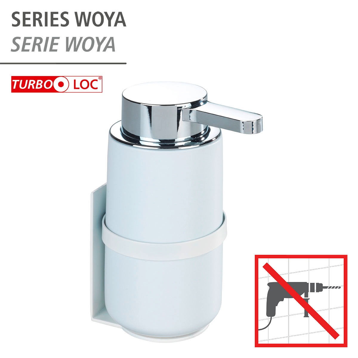 WENKO Seifenspender »Woya«, (1 tlg.), Weiß, Keramik, 250 ml