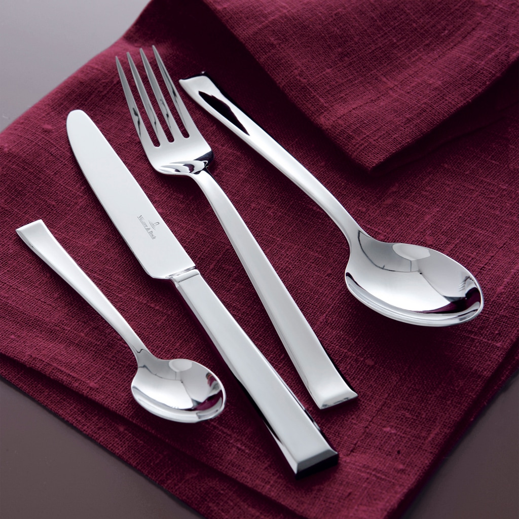 Villeroy & Boch Tafelmesser »Tafelmesser Victor 228 mm 6er Set silber« Spülmaschinenfest