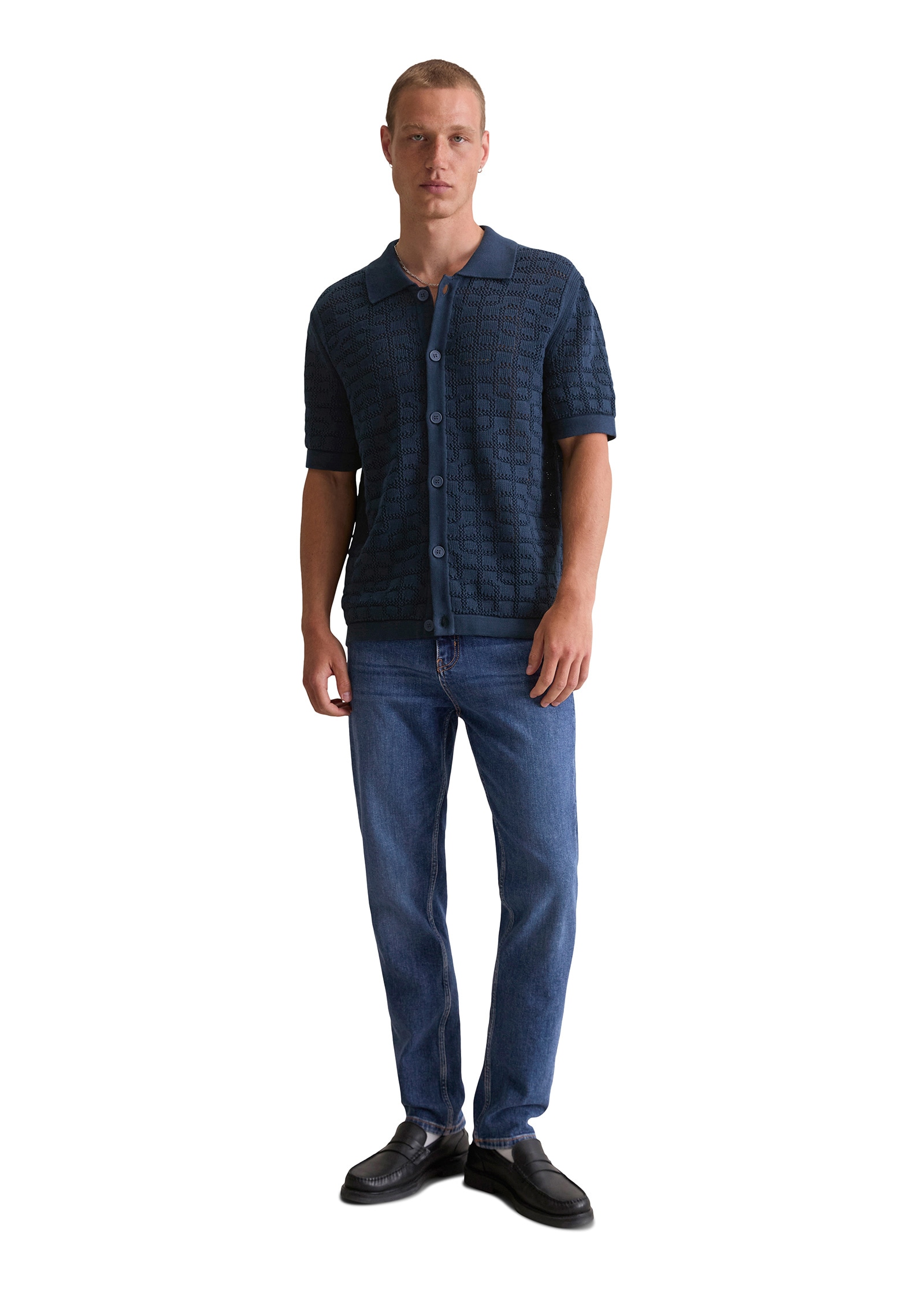 Marc O'Polo DENIM Kurzarmhemd »aus reiner Bio-Baumwolle«