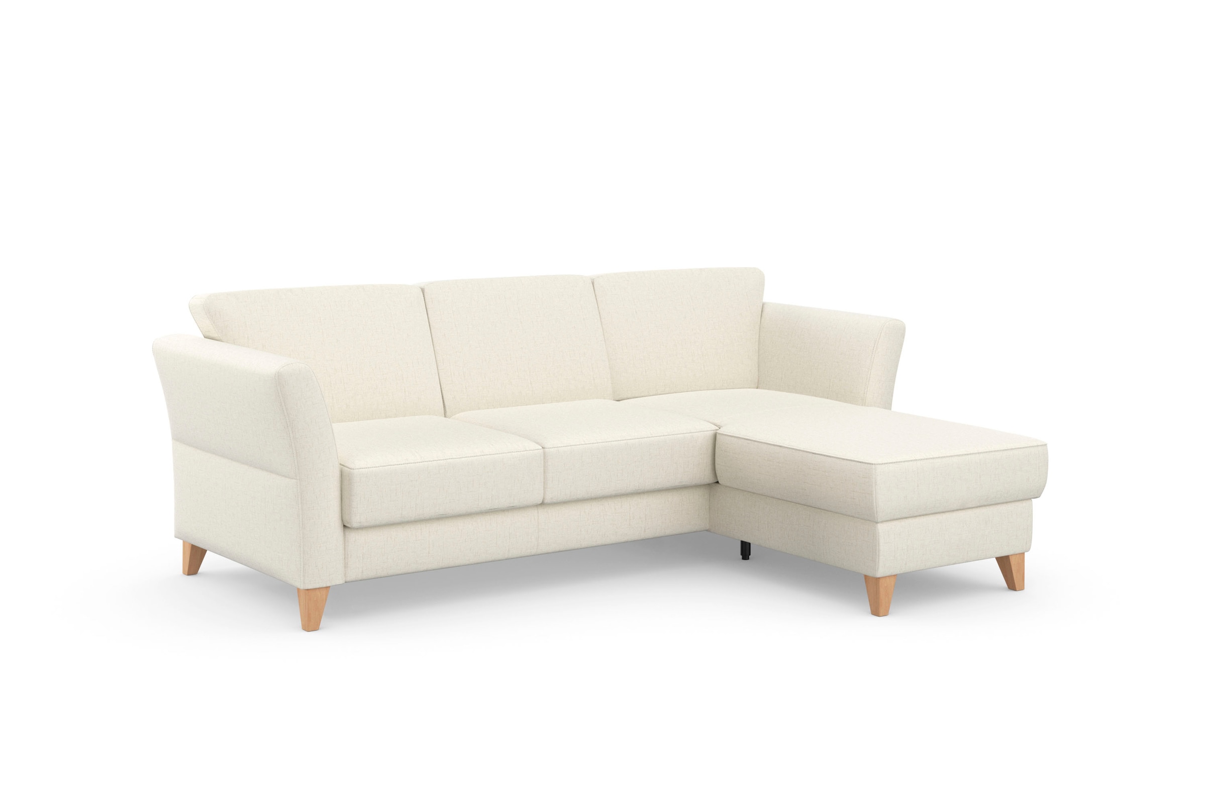 sit&more Ecksofa »Visby L-Form« Wahlweise mit Bettfunktion und Bettkasten, frei im Raum stellbar