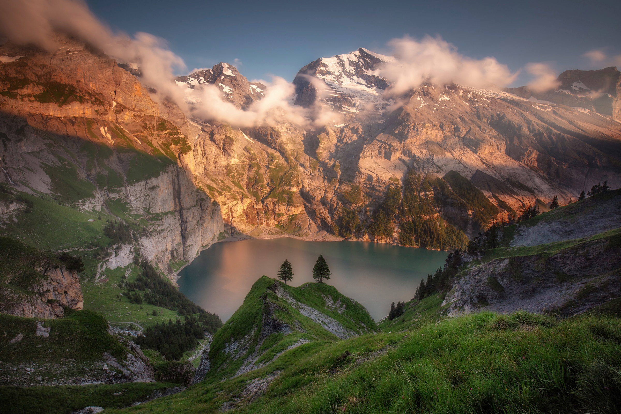 Papermoon Fototapete "Photo-Art RICHARD BERESFORD HARRIS, OESCHINSEE"