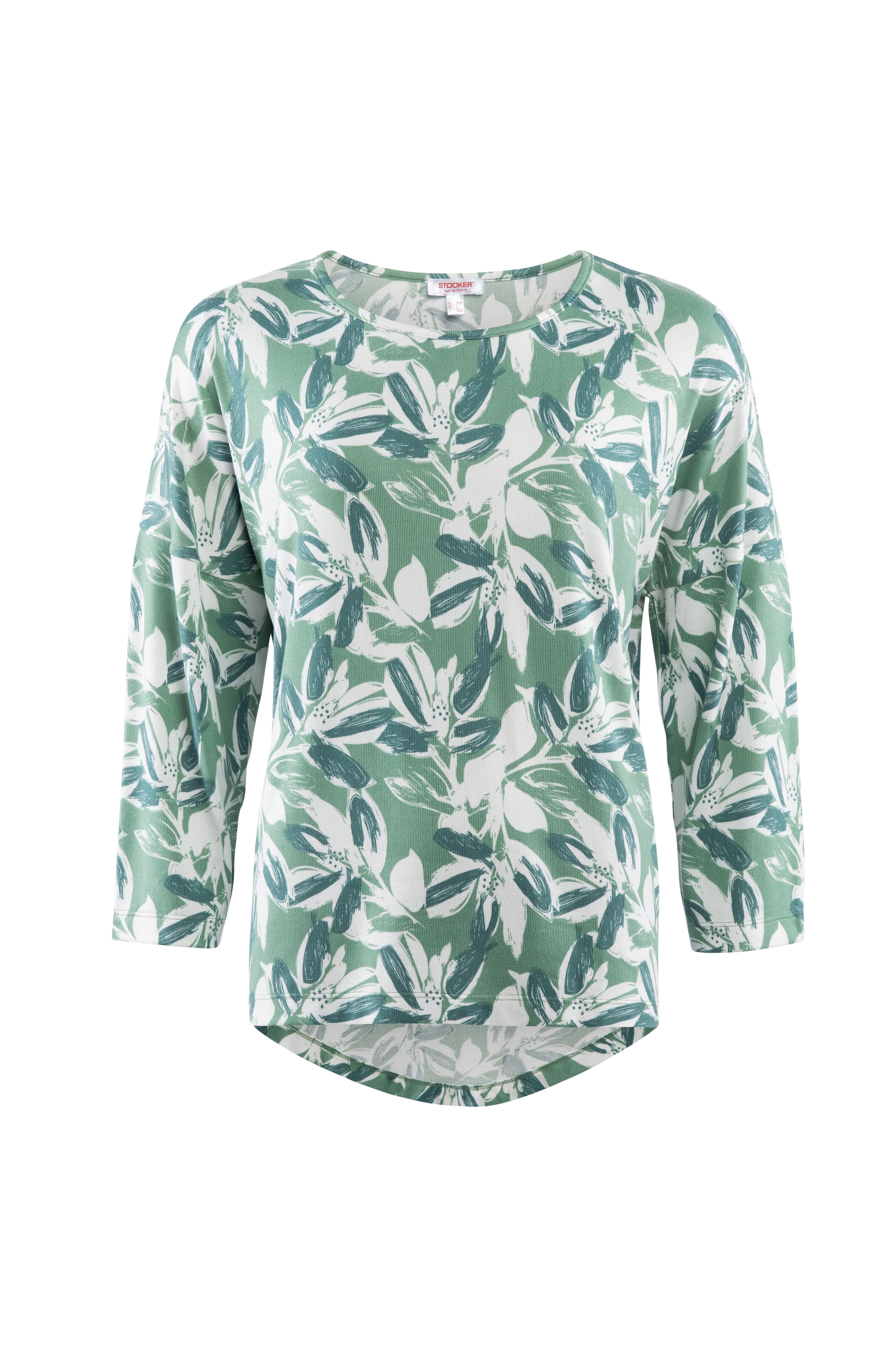 STOOKER WOMEN 3/4-Arm-Shirt »CARLY T-Shirt 3/4-Arm«, Loose Fit Shirt Rundhals 3/4 Arm für Damen