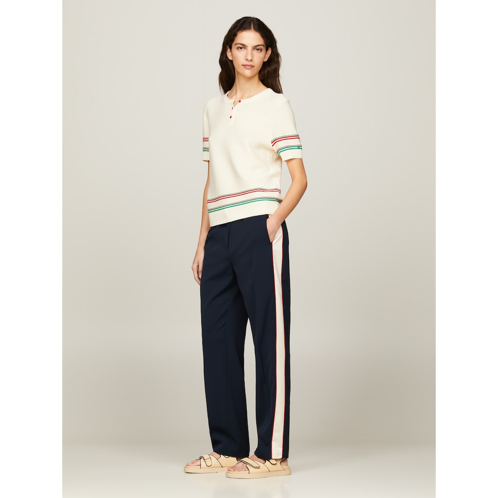 Tommy Hilfiger Webhose »COLOR BLOCK SLIM STRAIGHT PANT«, mit Seitenstreifen