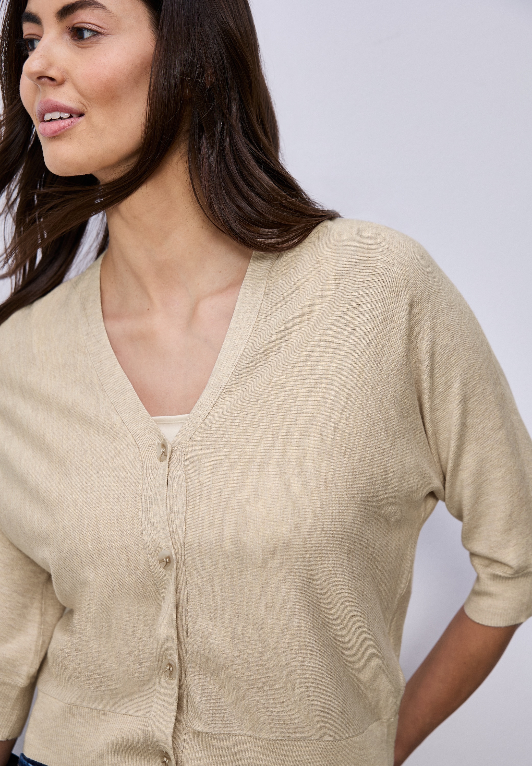 STREET ONE Cardigan 3/4-Arm und V-Ausschnitt