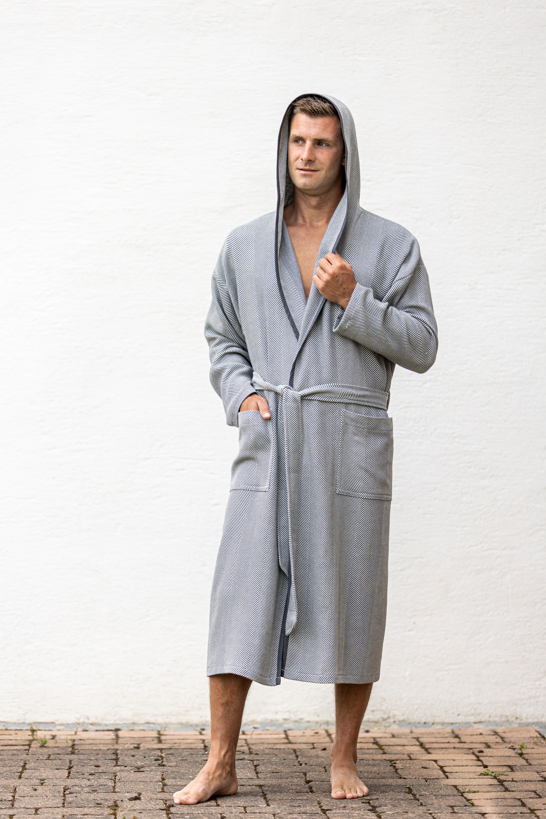 framsohn frottier Herrenbademantel "Boho Living Hamam Bademantel" Packung, günstig online kaufen