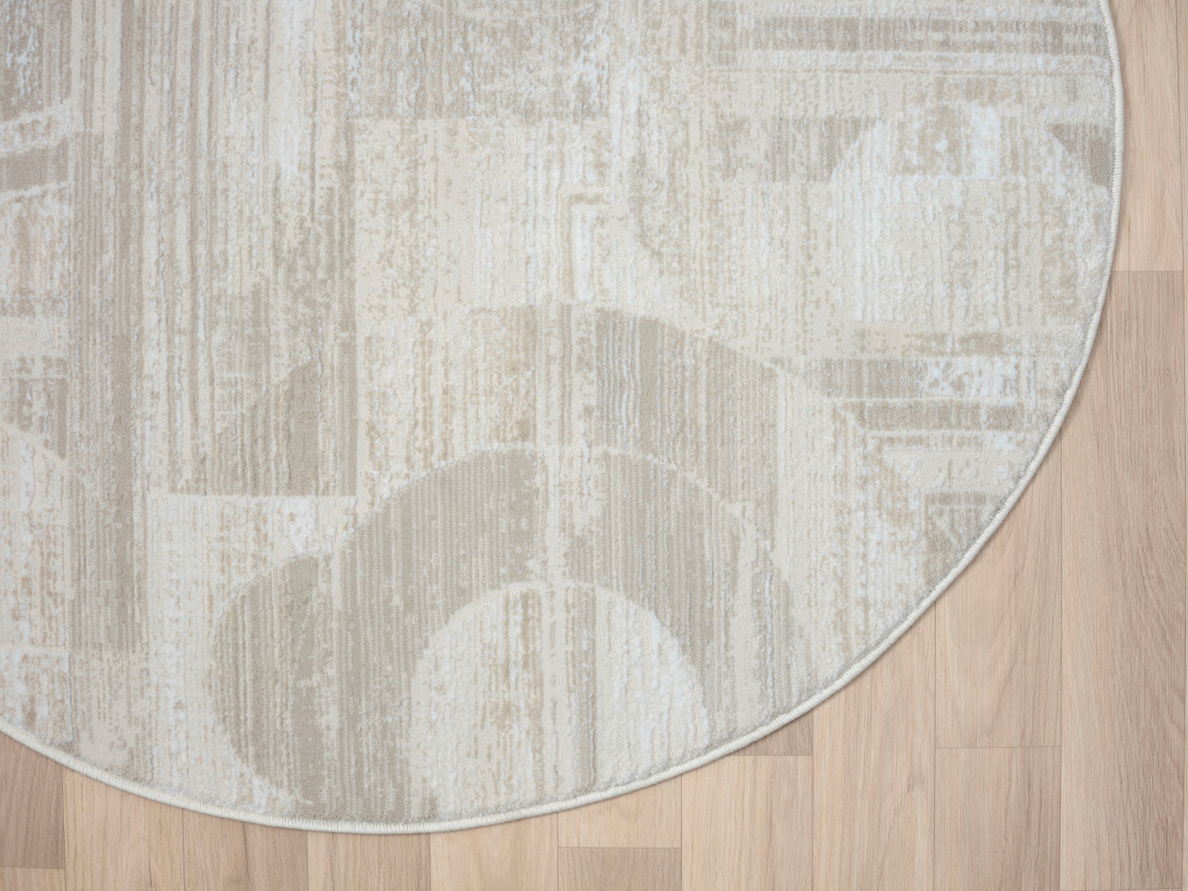 Myflair Möbel & Accessoires Teppich »My Circles«, rund, 10 mm Höhe, Kurzflor, modernes Design, Retro-Style, besonders weich