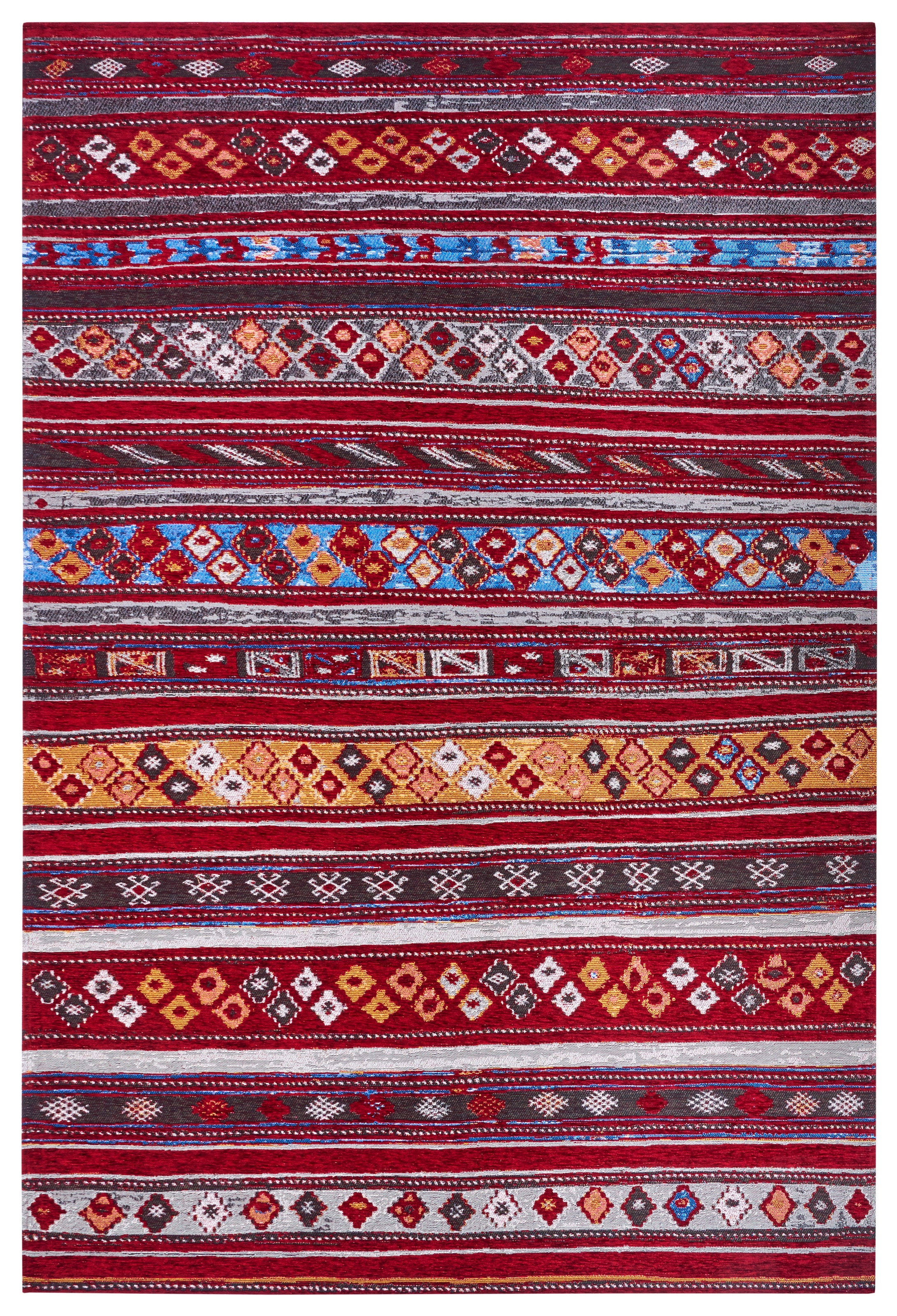 HANSE Home Teppich »Yara«, rechteckig, 5 mm Höhe, Flachgewebe robust, Anti-Slip, Boho Design, moderne Farben