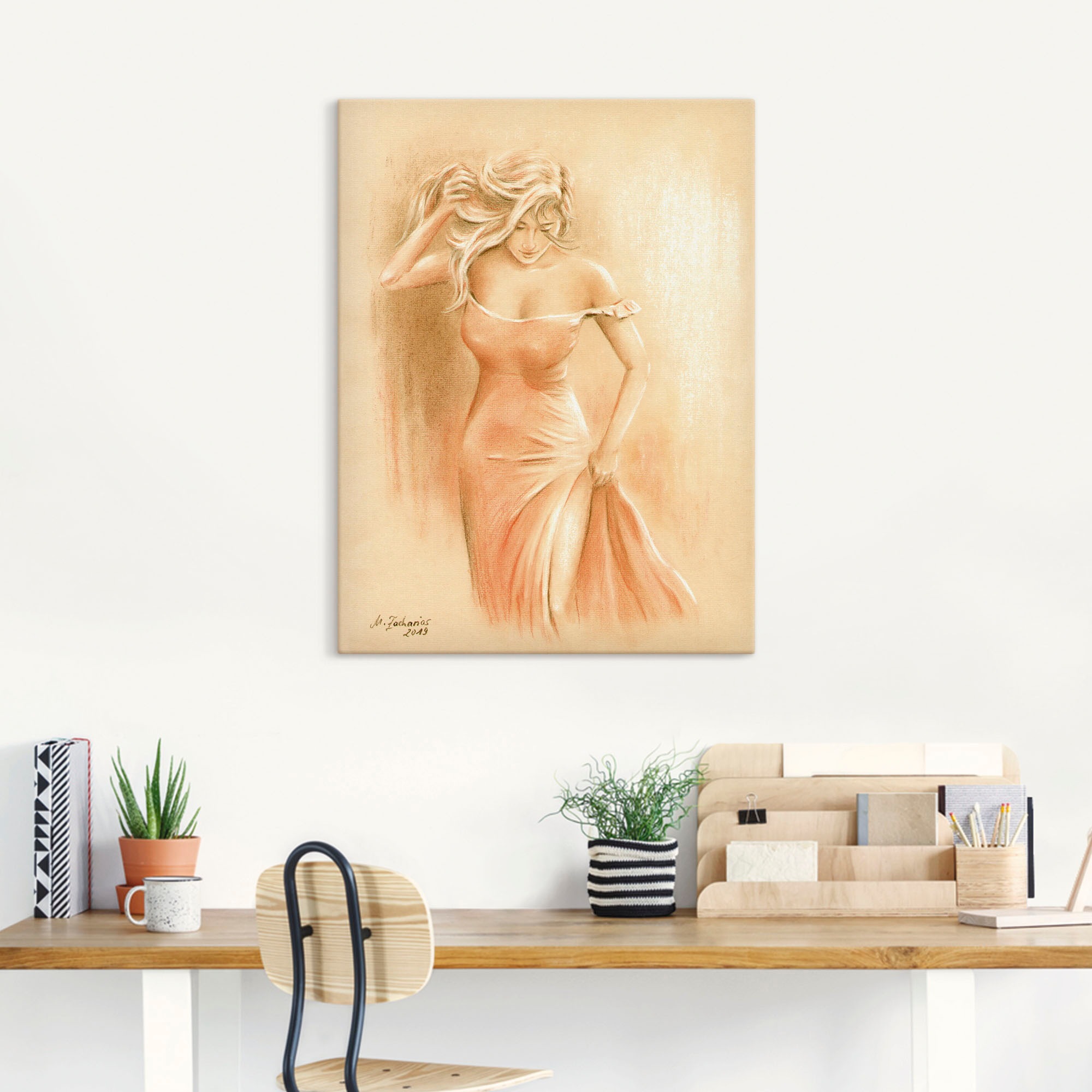 Artland Wandbild "Kurviges Model" Erotische Bilder 1 Stk. tlg. als Leinwand günstig online kaufen