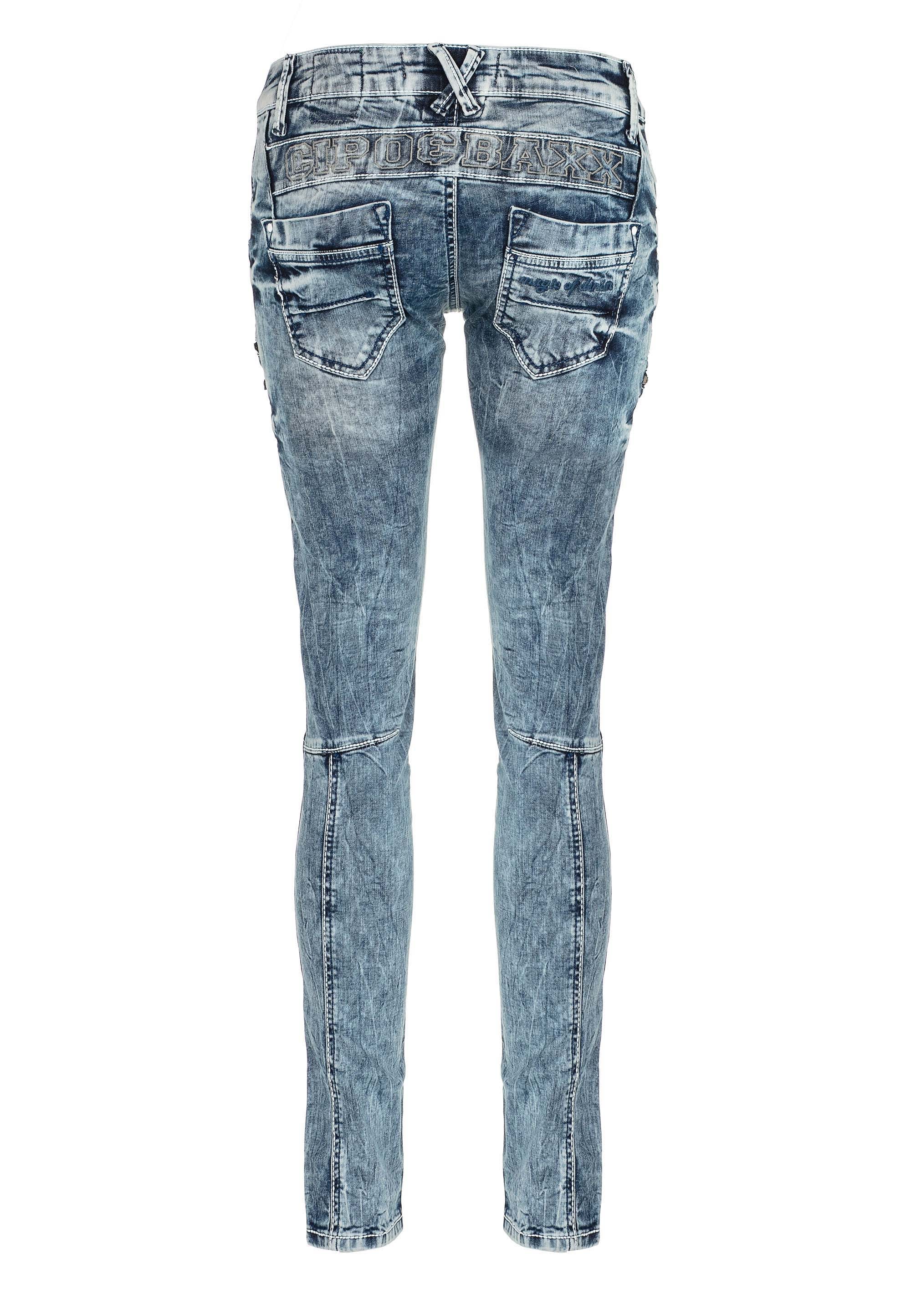 Cipo & Baxx Slim-fit-Jeans, mit niedrige Taille in Skinny Fit