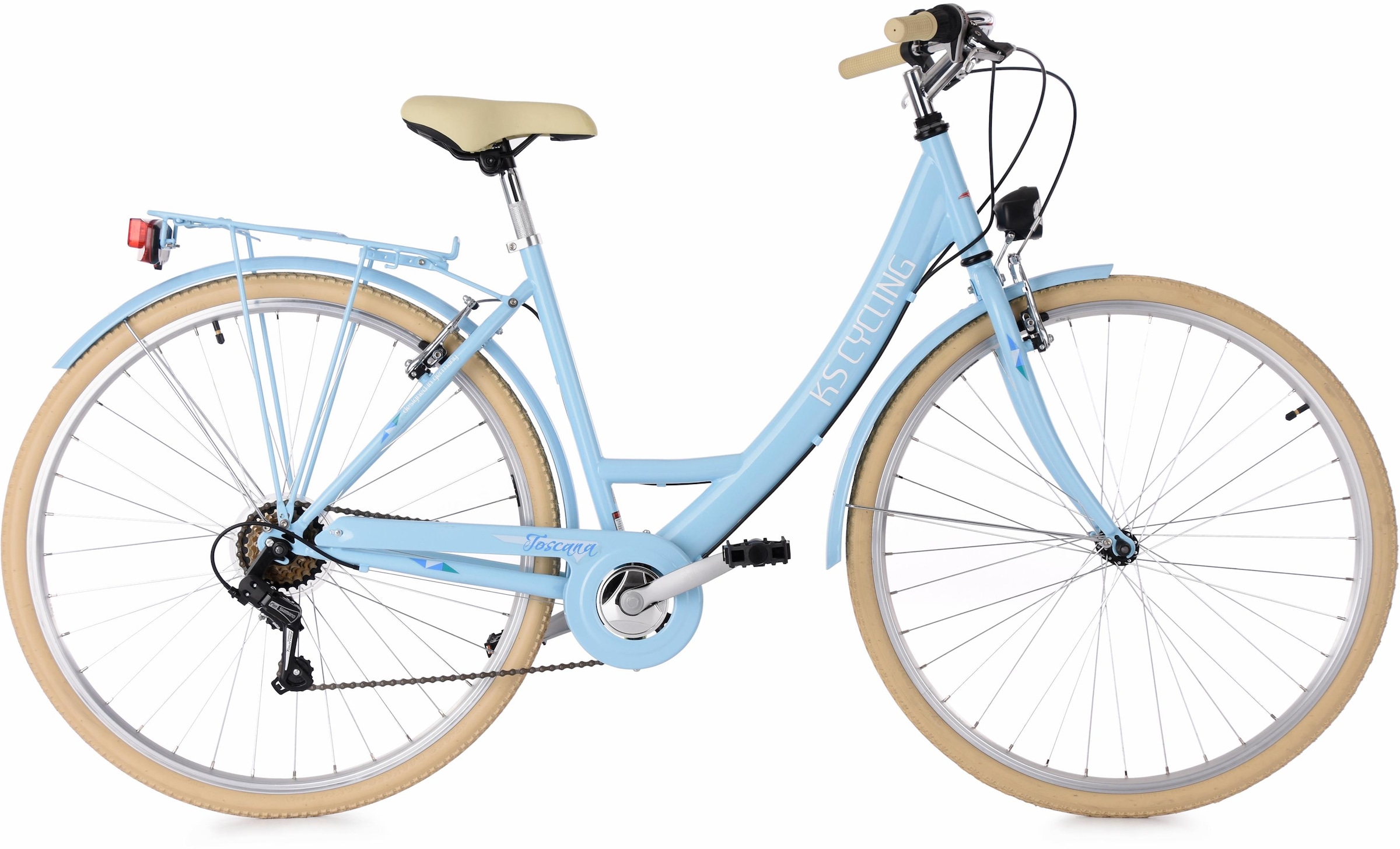 Cityrad KS CYCLING "Toscana" Fahrräder Gr. 48 cm, 28 Zoll (71,12 cm), blau Alle Fahrräder