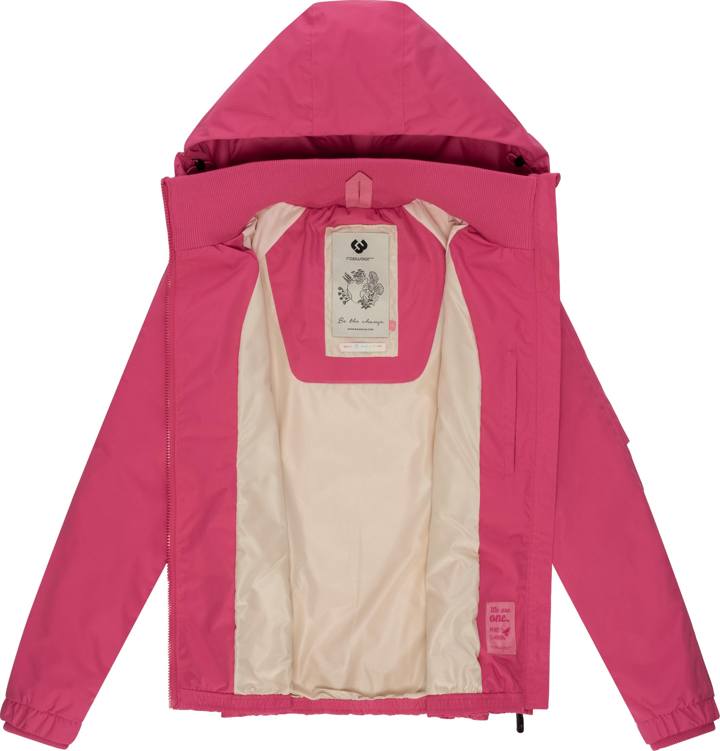 Ragwear Outdoorjacke »Dizzie«, mit Kapuze, Wasserdichte Übergangsjacke mit großer Kapuze