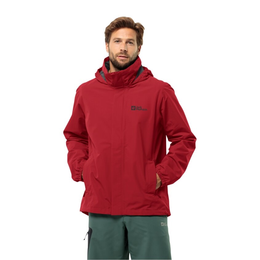 Jack Wolfskin Funktionsjacke "STORMY POINT 2L JKT M", mit Kapuze, Wasserabweisend & Winddicht & Atmungsaktiv