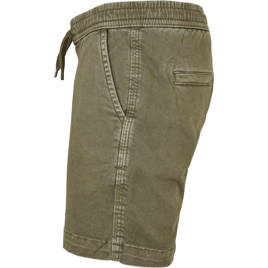 URBAN CLASSICS Stoffhose »Urban Classics Herren Boys Strech Twill Joggshorts«, (1 tlg.)