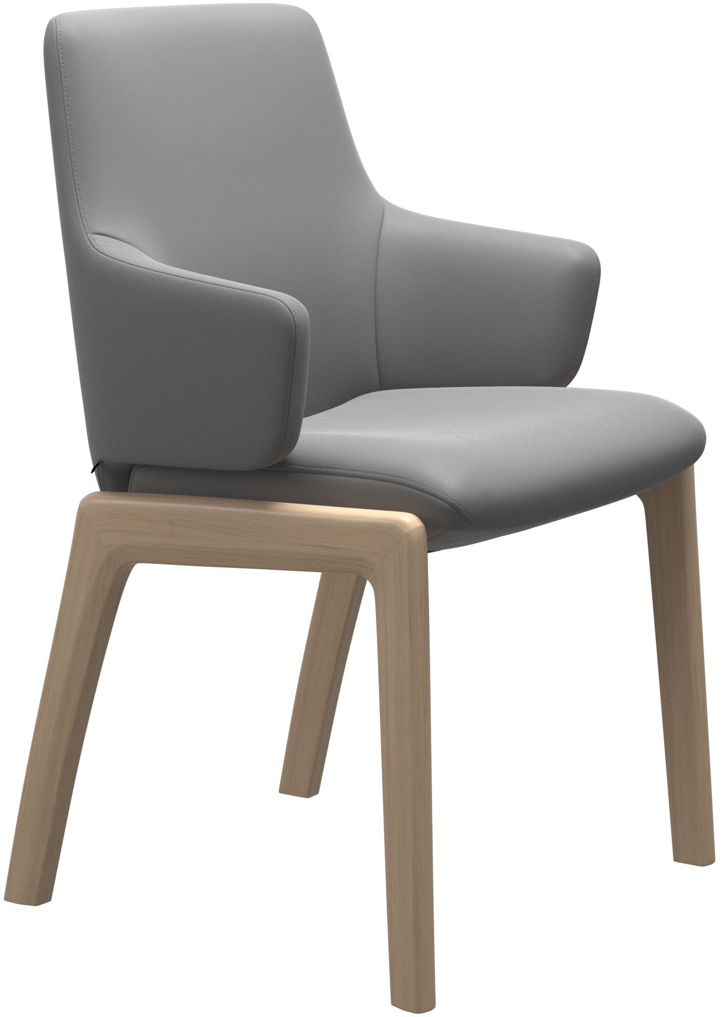 Stressless Polsterstuhl "Laurel" () Low Back mit Armlehne, Größe L, mit abgerundeten Beinen in Walnuss