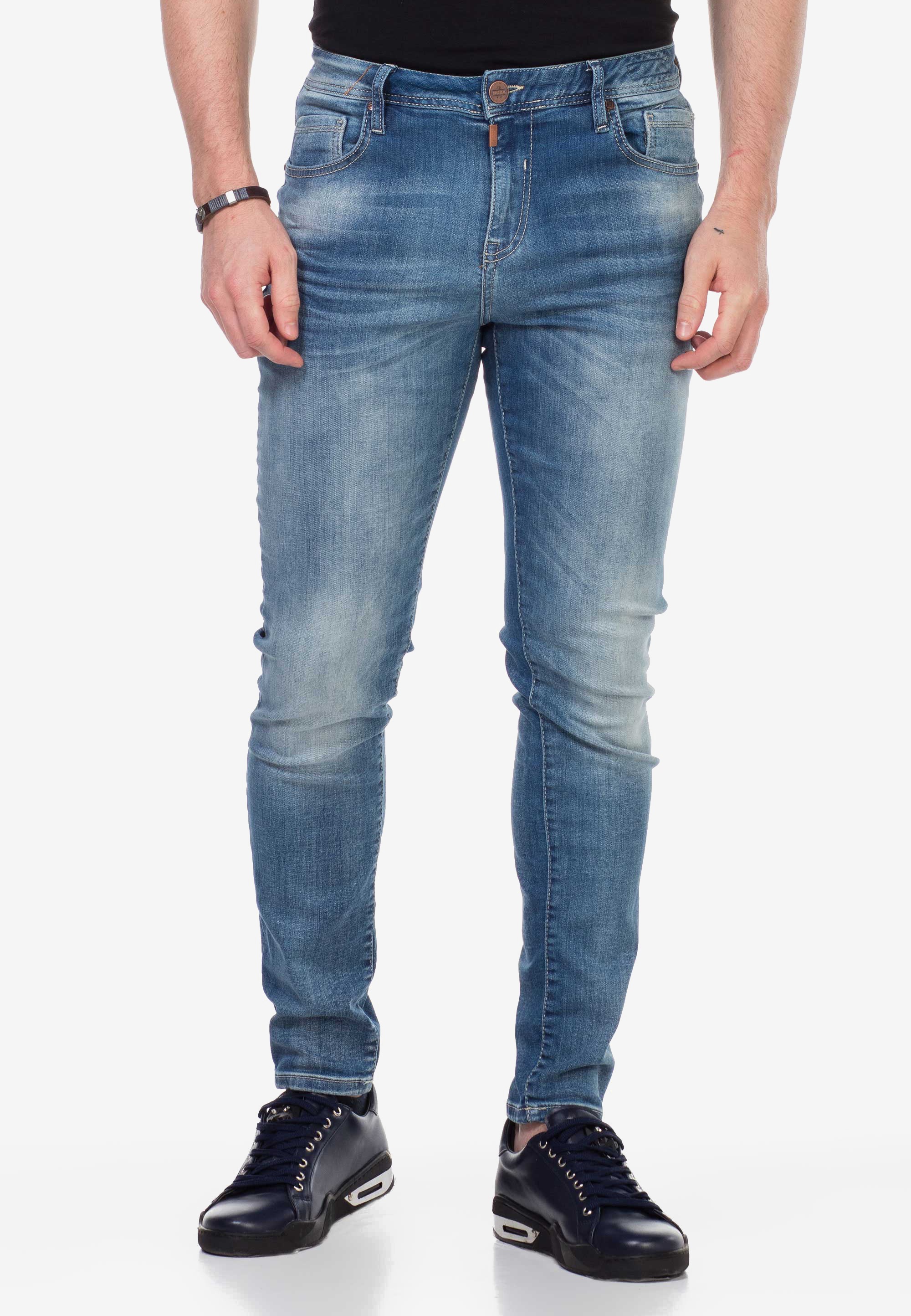 Cipo & Baxx Slim-fit-Jeans, mit verwaschenen Look