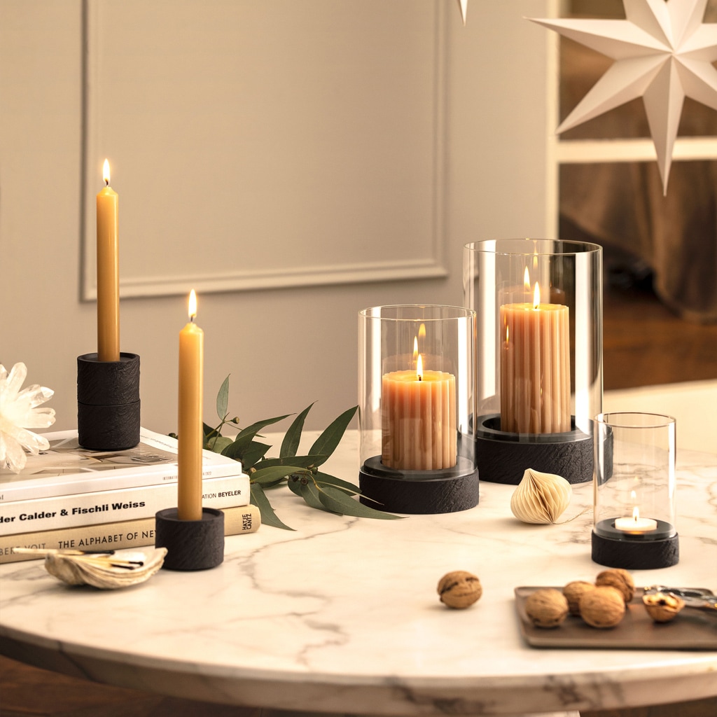 Villeroy & Boch Kerzenhalter »Kerzenhalter Manufacture Rock Home ø 6,3 cm schwarz«