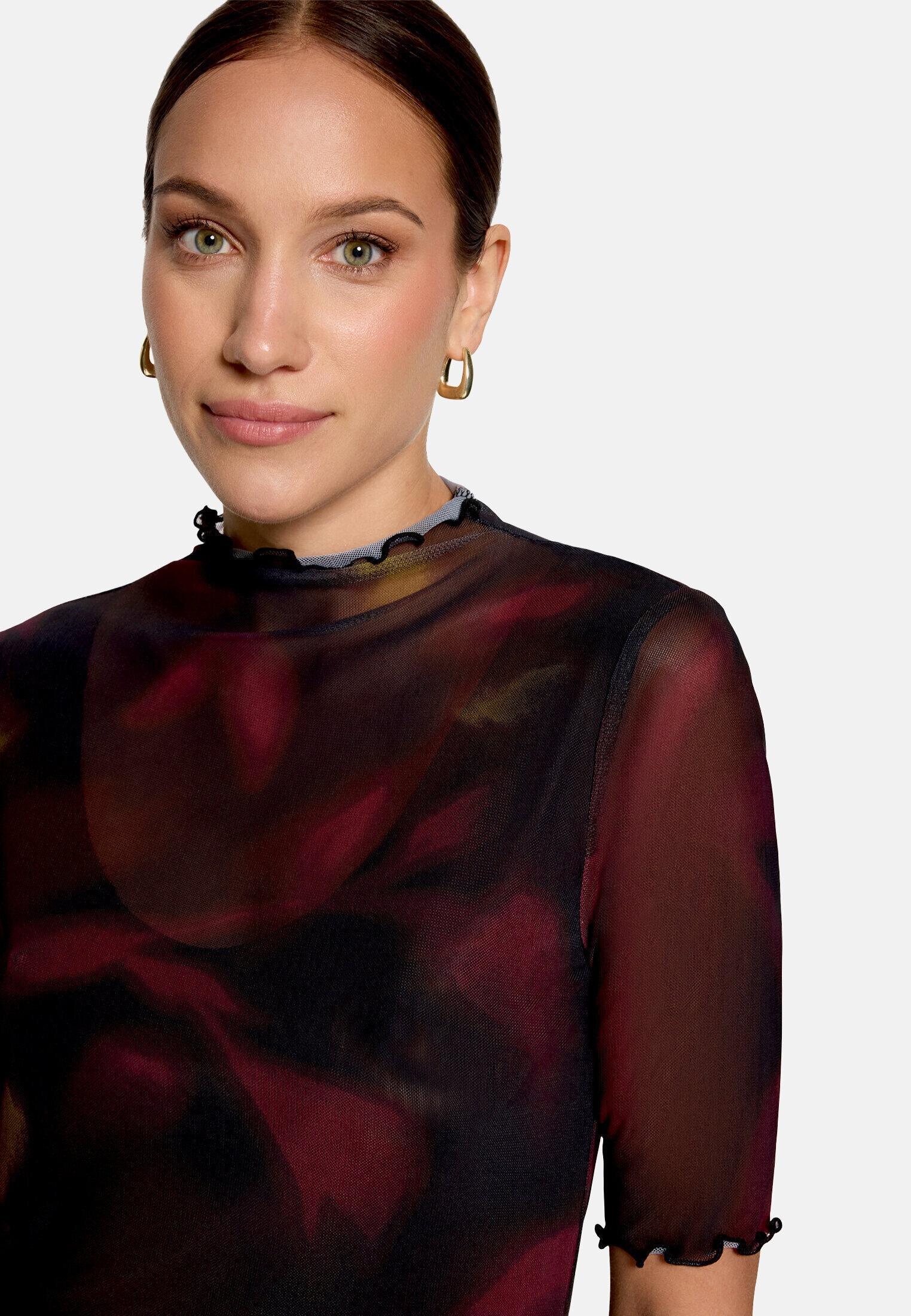 Zero Kurzarmshirt »Damen mit Muster« 1 Material