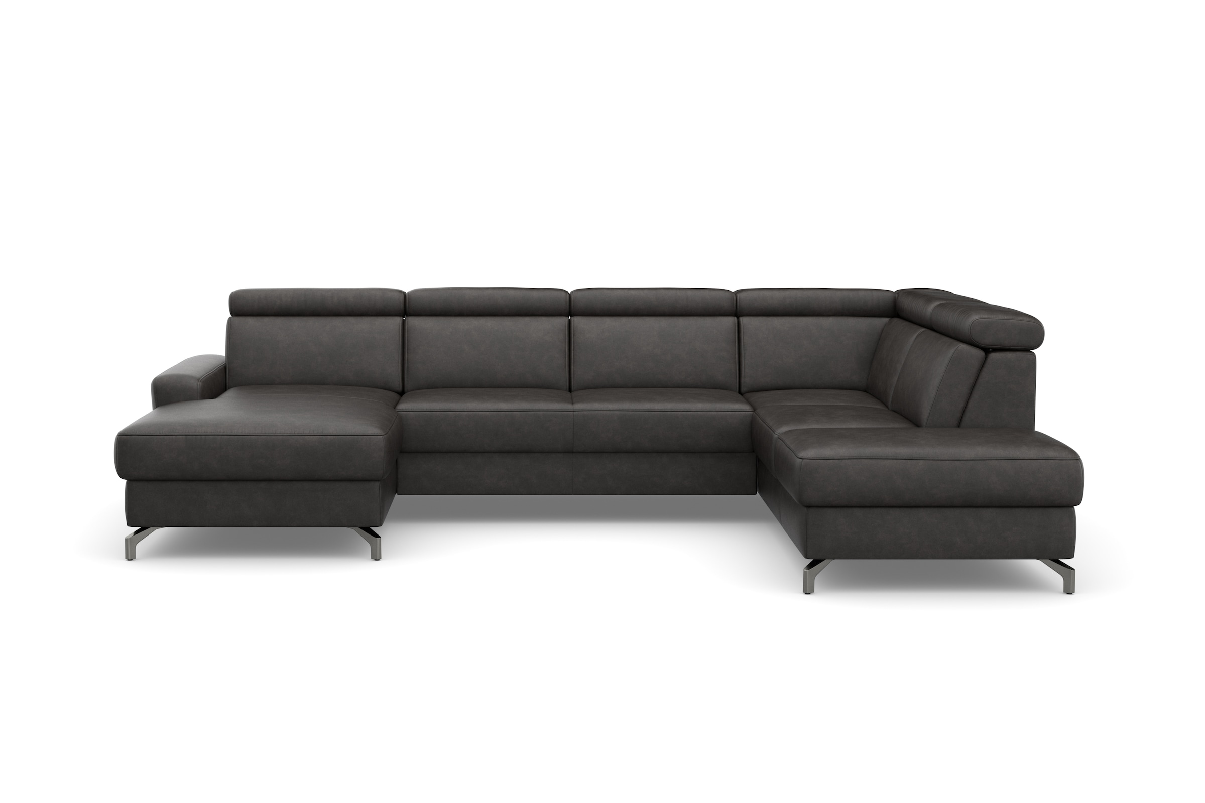sit&more Wohnlandschaft "Scarlett U-Form" inklusive Kopfteilverstellung, optional Schlaffunktion & Bettkasten
