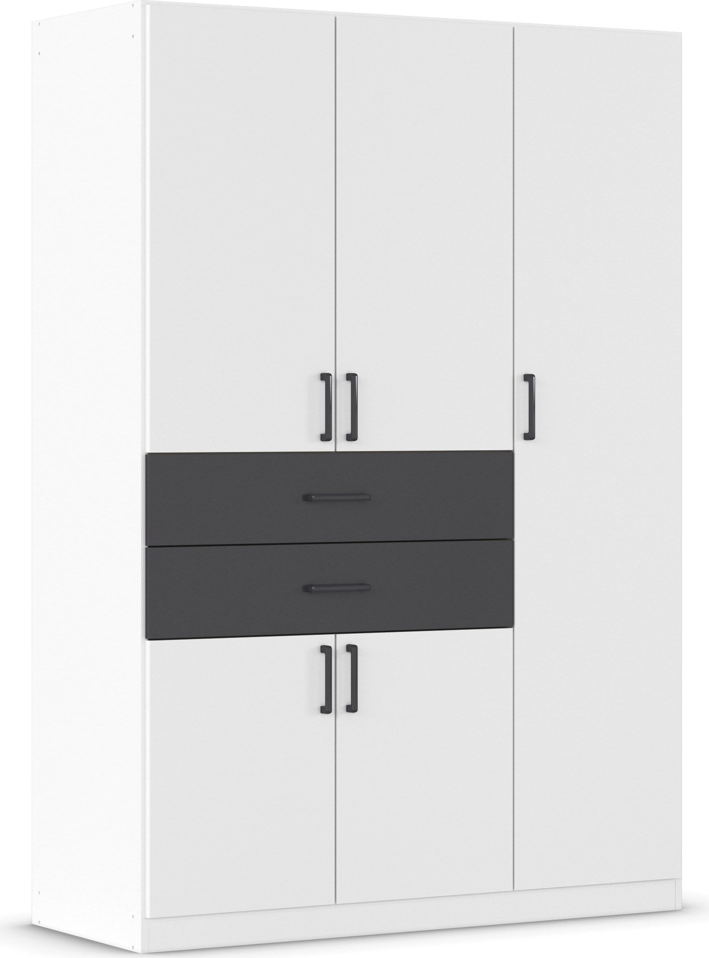 rauch "Kleiderschrank Schrank Garderobe MAIKA mit Dekor-Front" 2 Schubladen, in verschiedenen Breiten, Höhen, Farben, MADE IN GERMANY