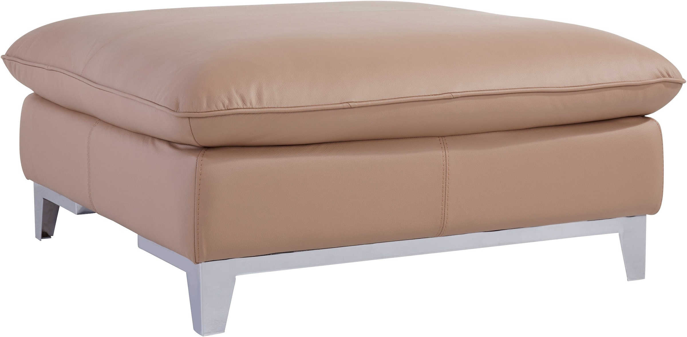 COTTA Polstergarnitur »Teresa L-Form«, (Set), Set bestehend aus: Ecksofa mit Kopfteilverstellung & Hocker