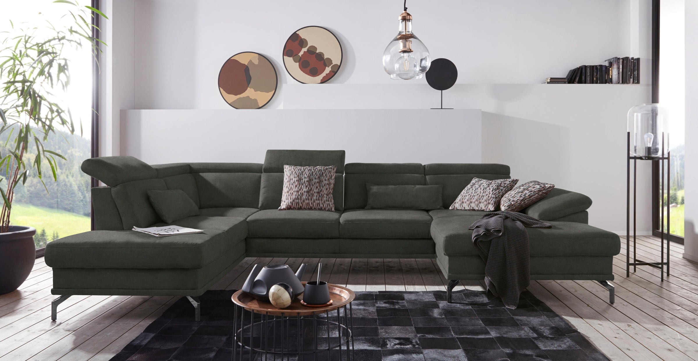 sit&more Wohnlandschaft "Scorpio U-Form" inklusive Sitztiefenverstellung, m günstig online kaufen