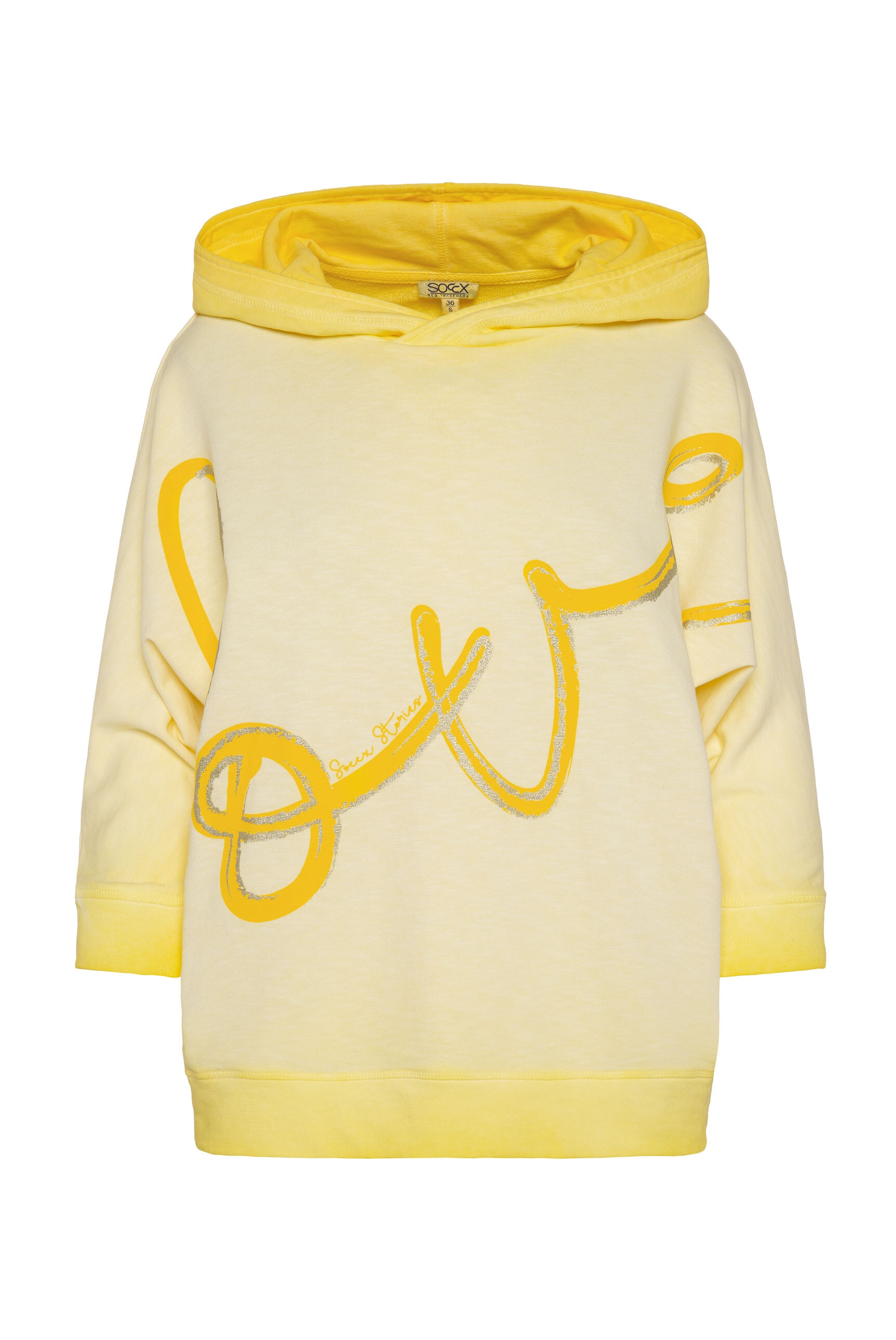 SOCCX Kapuzensweatshirt, mit Fledermausärmeln
