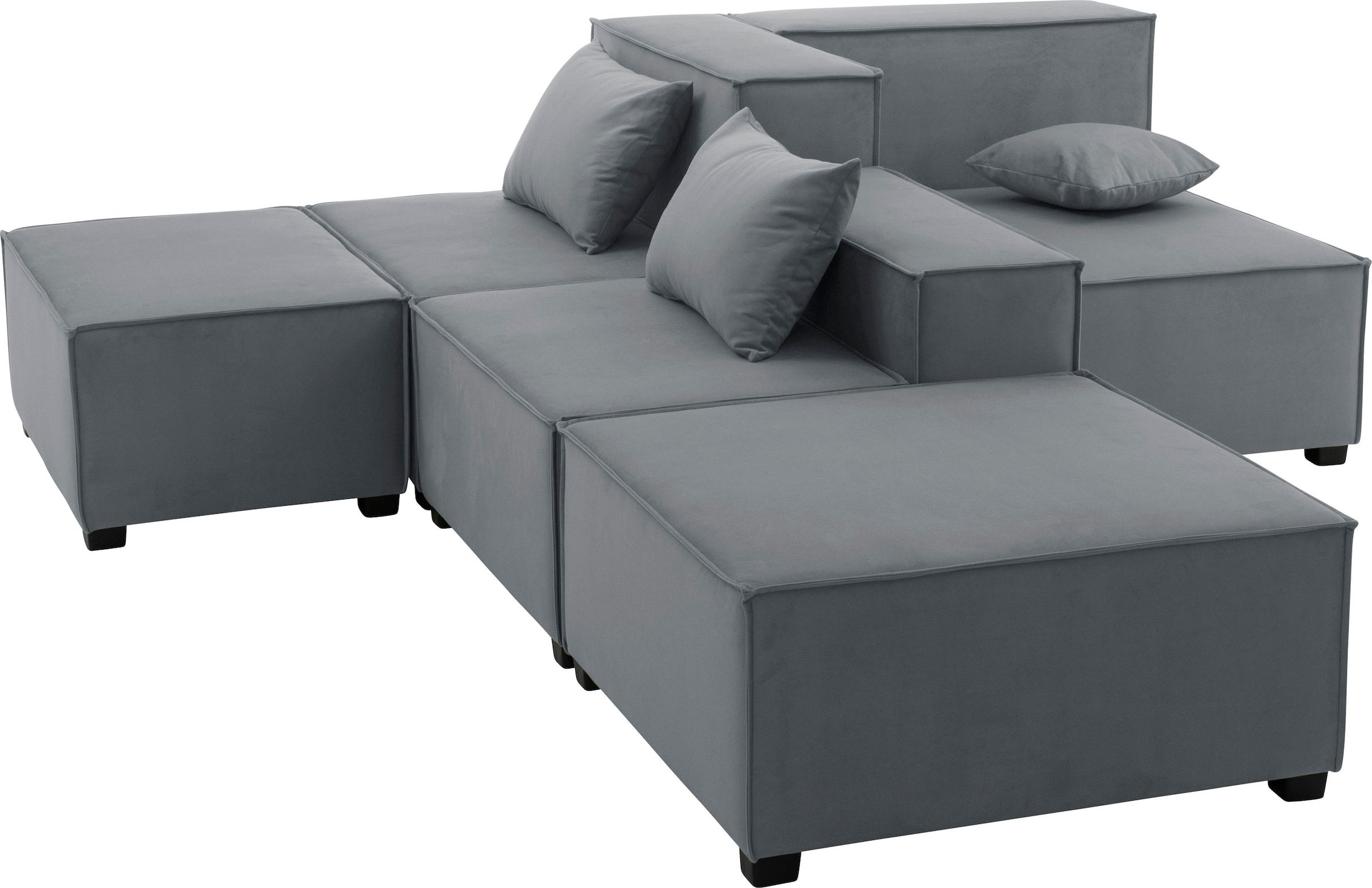 Max Winzer® Wohnlandschaft »MOVE«, (Set), Sofa-Set 03 aus 8 Sitz-Elementen, inklusive 3 Zierkissen, kombinierbar