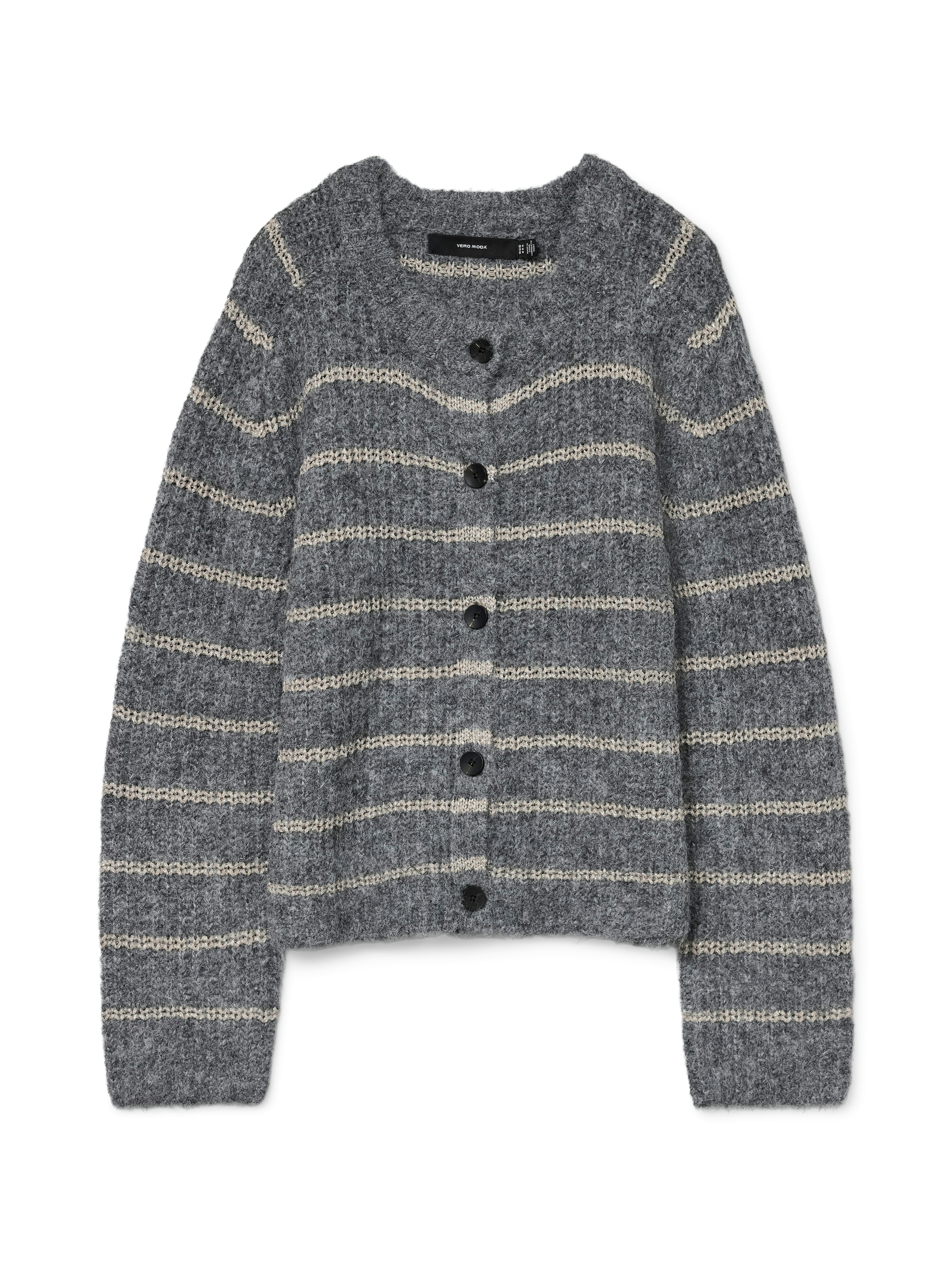 Vero Moda Strickjacke »VMAWESOME SHINE LS O-NCK STRIPE CARD BOO«