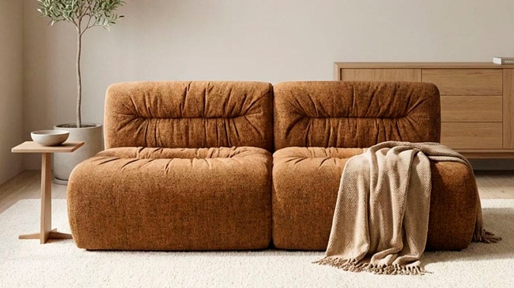 DOMO collection Big-Sofa "Solum, 204 cm breit, moderne, runde Form mit großzügiger Polsterung" mit Federkern