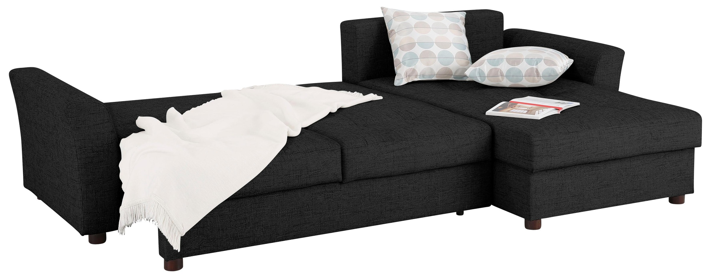 Home affaire Ecksofa »Torben L-Form«, inkl. Bettfunktion und Bettkasten, mit Federkern