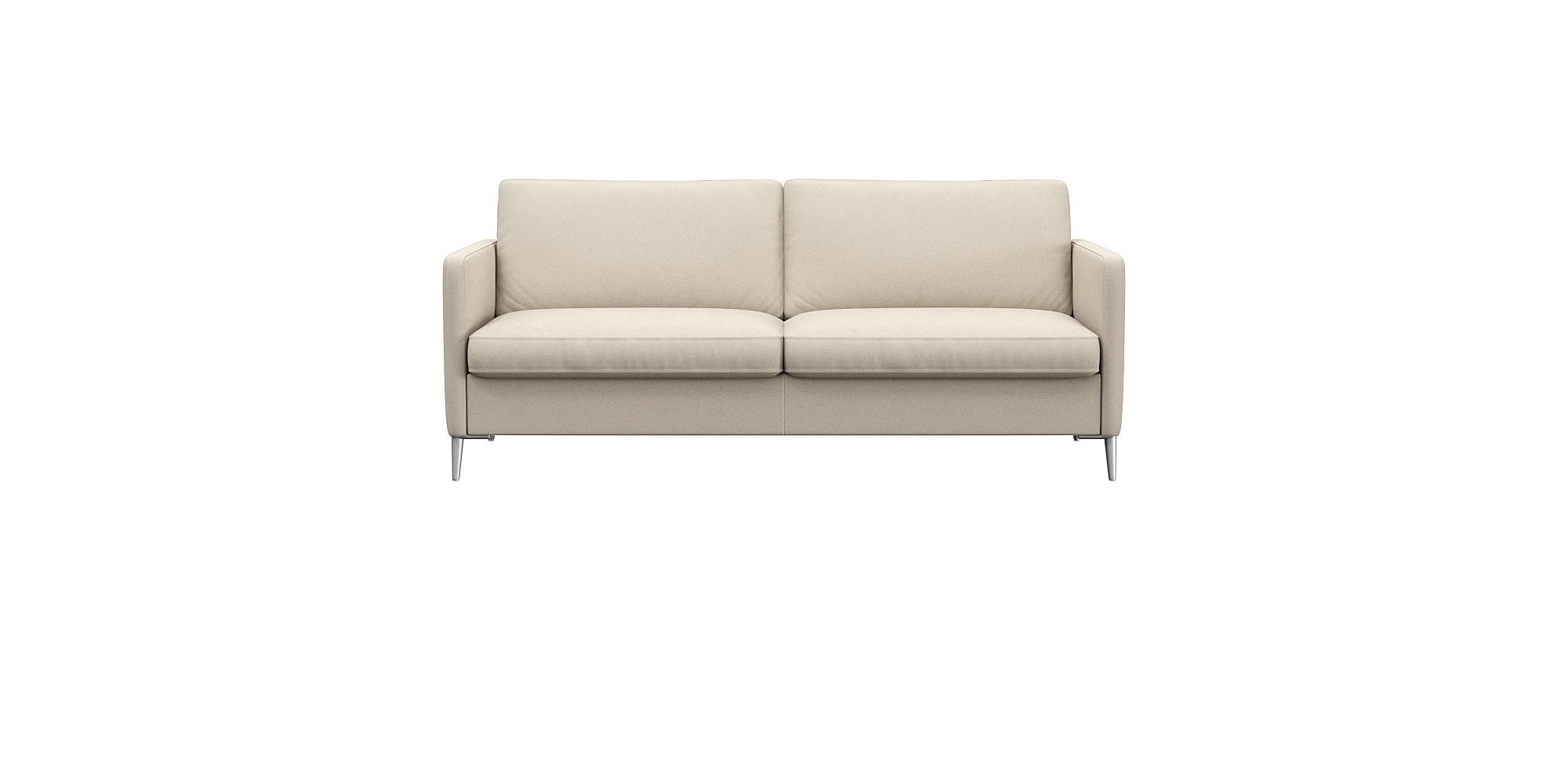 FLEXLUX 2,5-Sitzer "Fiore, super Sitzkomfort durch Kaltschaum im Sitz" schmale Armlehnen, Füße Alu