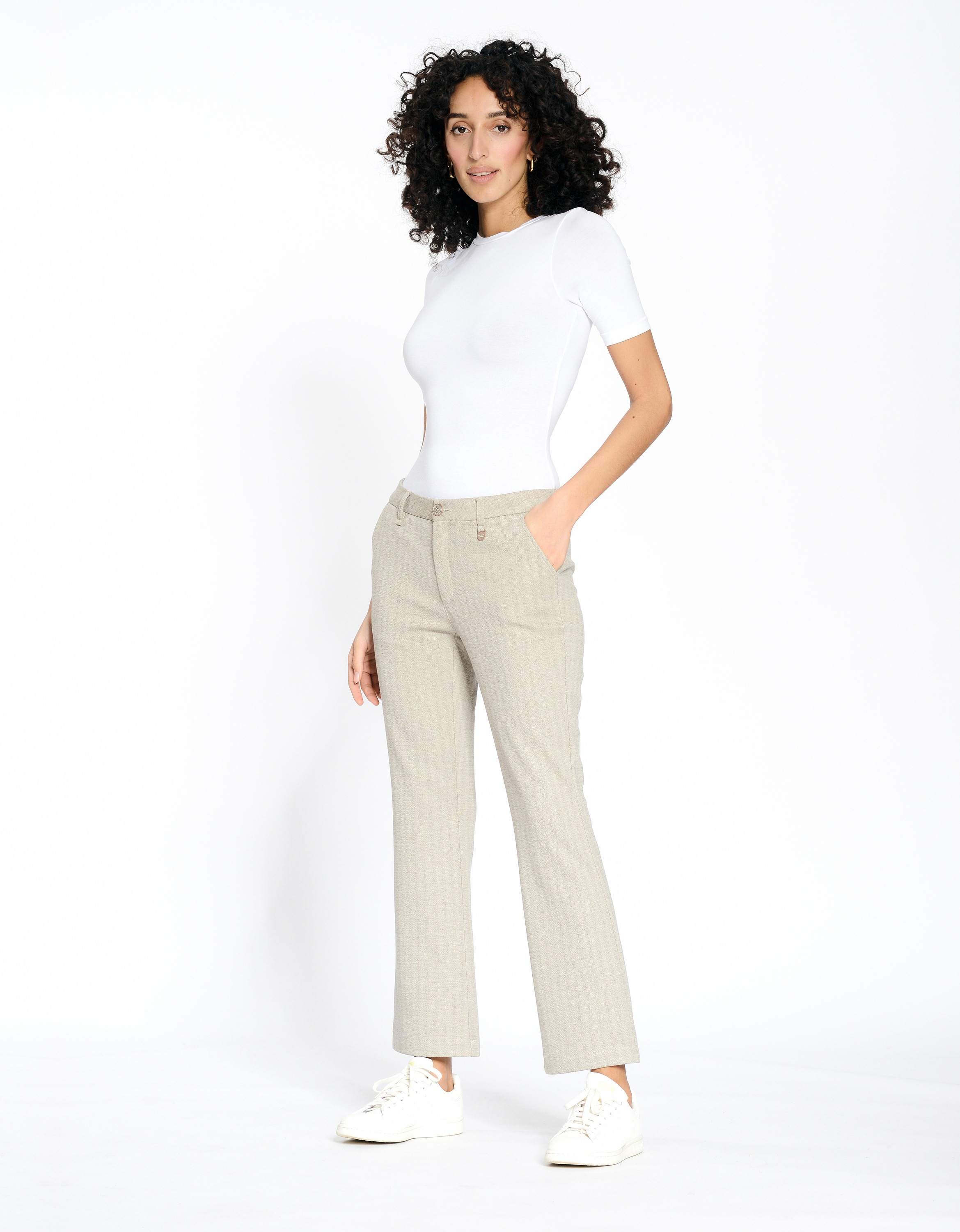 GANG Stoffhose "GANG Hosen Wide Fit 94CINZIA KICK" günstig online kaufen
