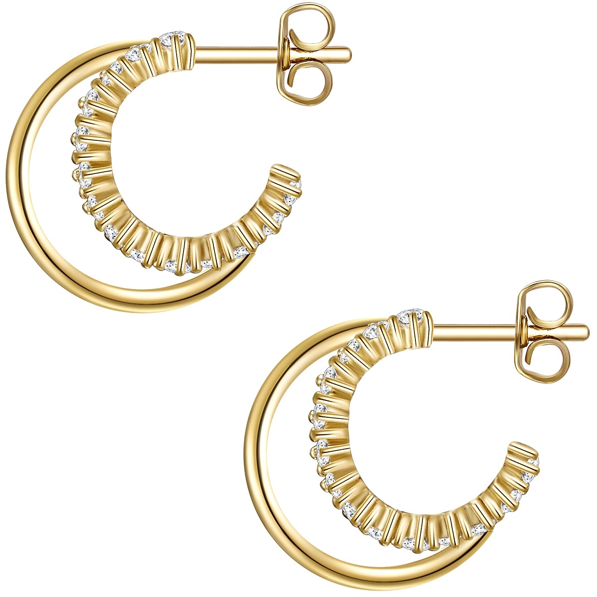 Lulu & Jane Paar Ohrstecker »Set: AV205« mit Zirkonia